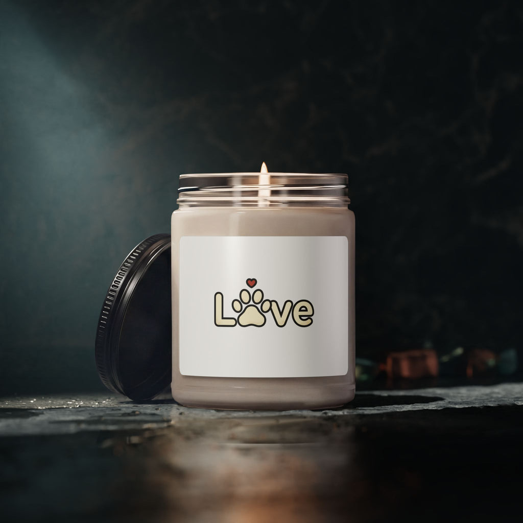 Love Paw Logo Candle,  | Dog Mom Dog Dad, Fur Baby Soy Jar Candle