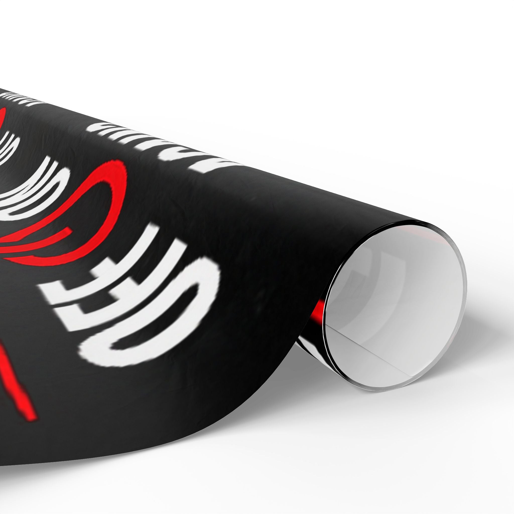 "Have You Tried Turning It Off & On Again?" Funny IT Graphic Holiday Gift Wrap (Bold Red & White Text) Tech Humor Wrapping Paper