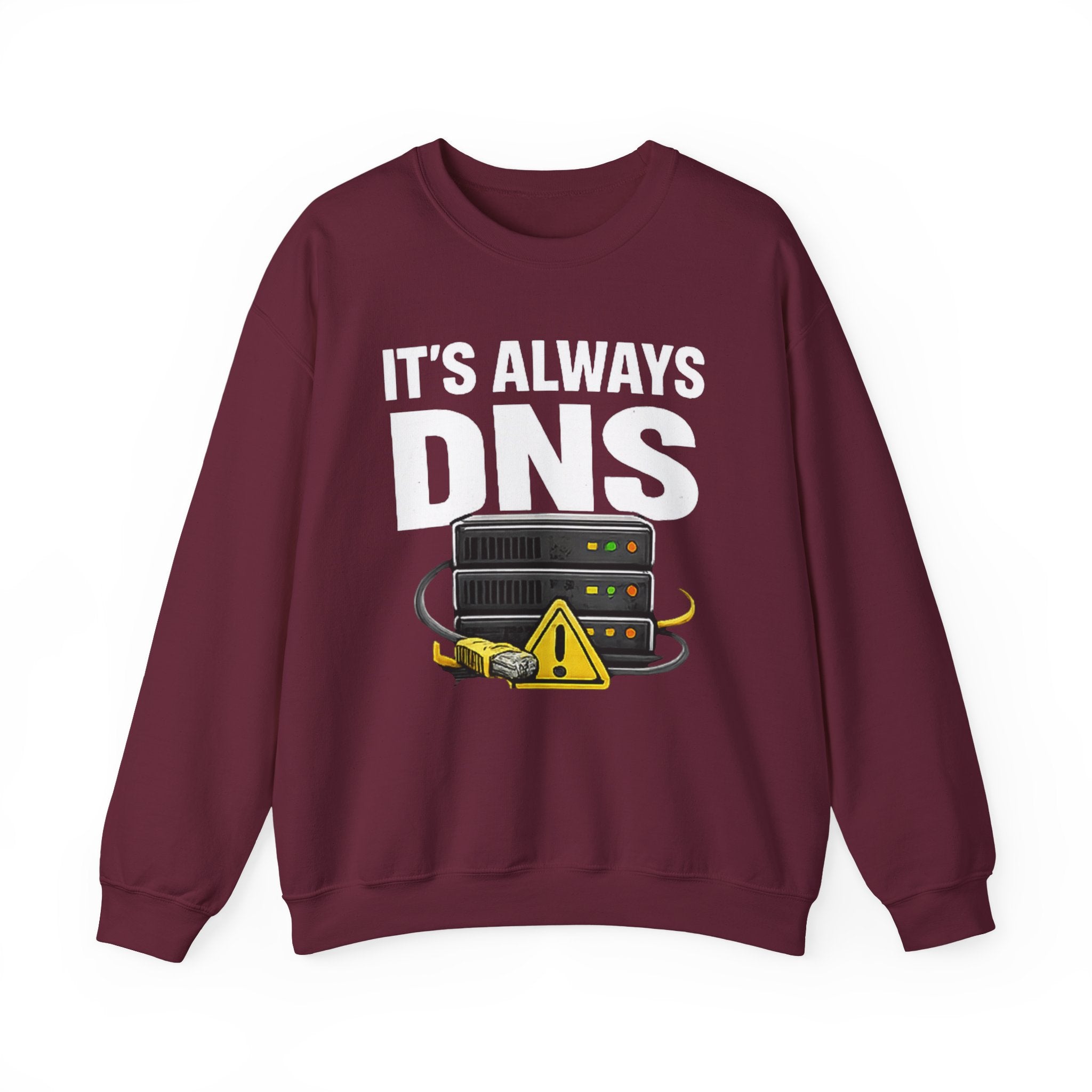 "Its Always DNS" Unisex Heavy Blend™ Crewneck Sweatshirt