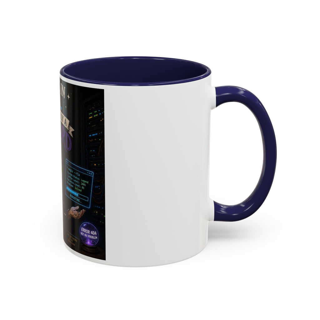 "I Work in IT... I'm Basically a Wizard" Funny IT Tech Support Humor Coffee Mug