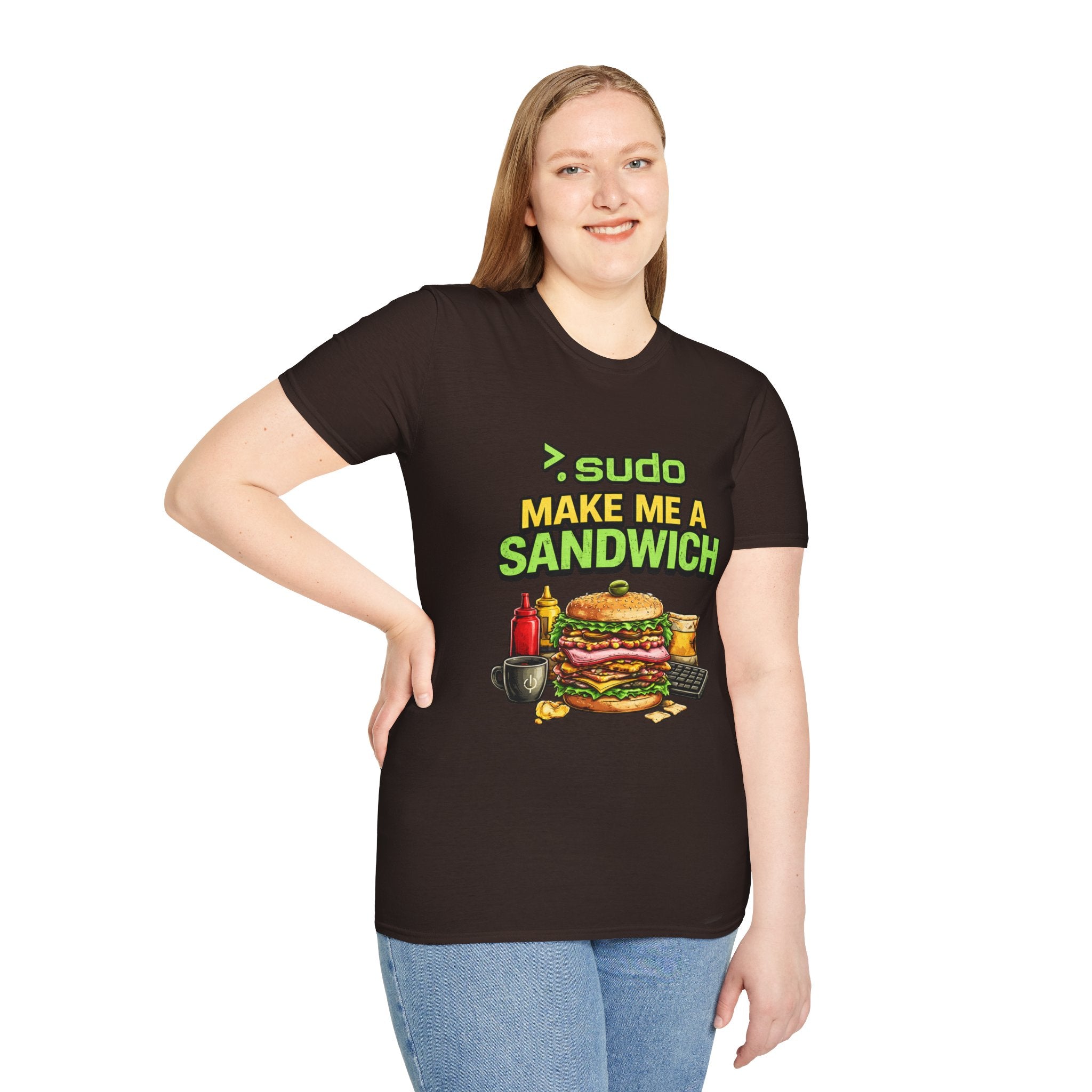 ">. Sudo Make Me a Sandwich" Funny IT T-Shirt — Programmer Tech Humor Tee