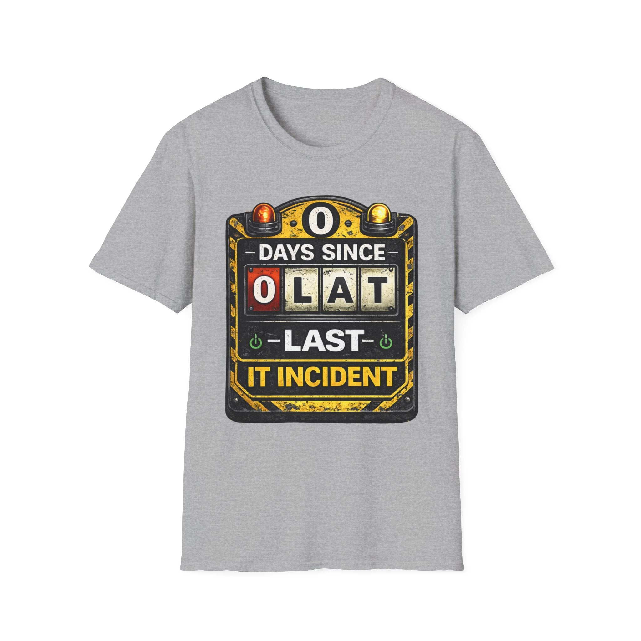 "0 Days Since Last IT Incident" Funny IT Tech Humor T-Shirt