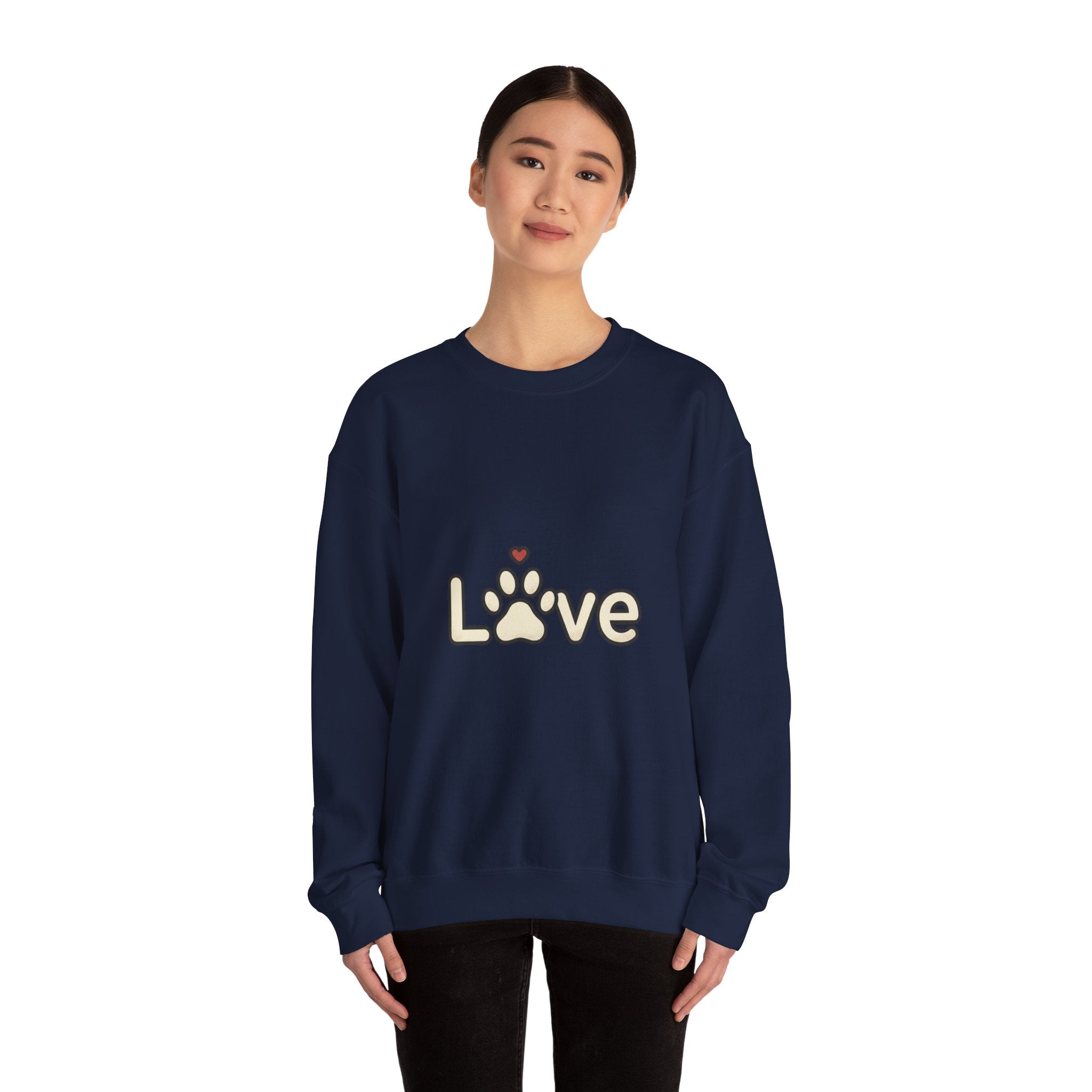 Love Paw Crewneck Sweatshirt | Dog Mom Dog Dad, Fur Baby Rescue Pride
