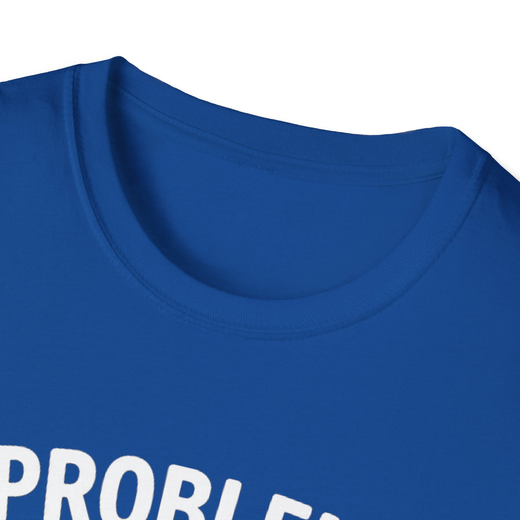 "Problem Exists Between Chair & Keyboard" Funny IT T-Shirt — Tech Coder Humor Graphic Tee