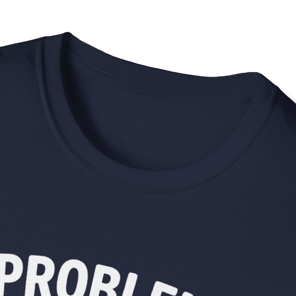"Problem Exists Between Chair & Keyboard" Funny IT T-Shirt — Tech Coder Humor Graphic Tee