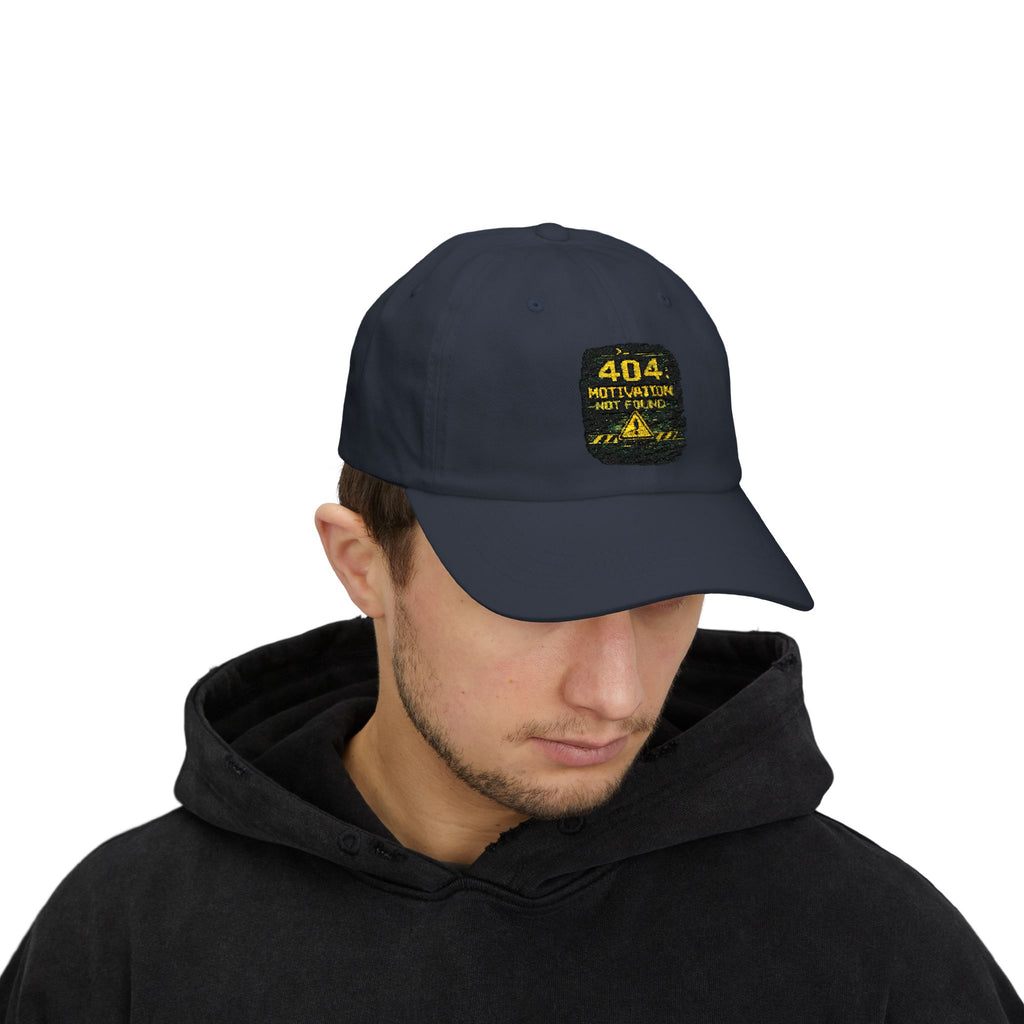 "Error 404 Motivation Not Found" Tech Humor Funny IT Baseball Hat/Cap