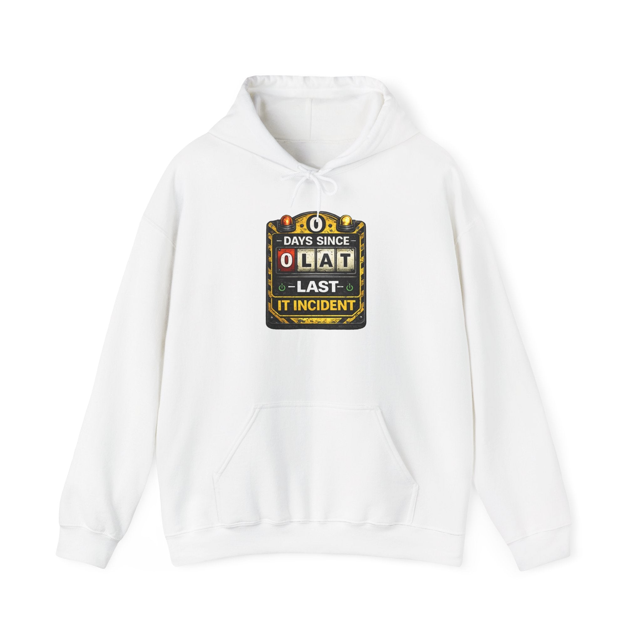 "0 Days Since Last IT Incident" Tech Humor Unisex Heavy Blend™ Hoodie