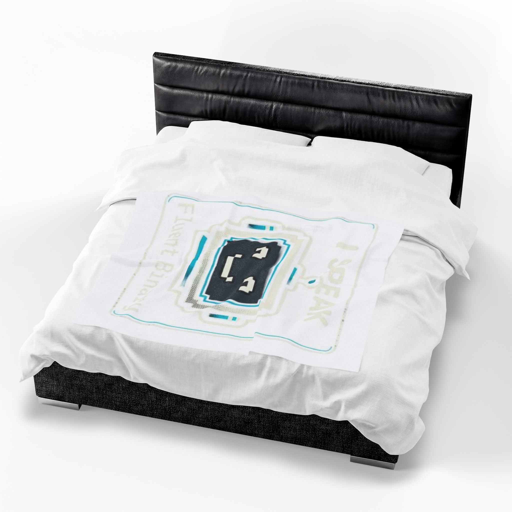 "I Speak Fluent Binary" IT Humor Funny IT Velveteen Plush Blanket