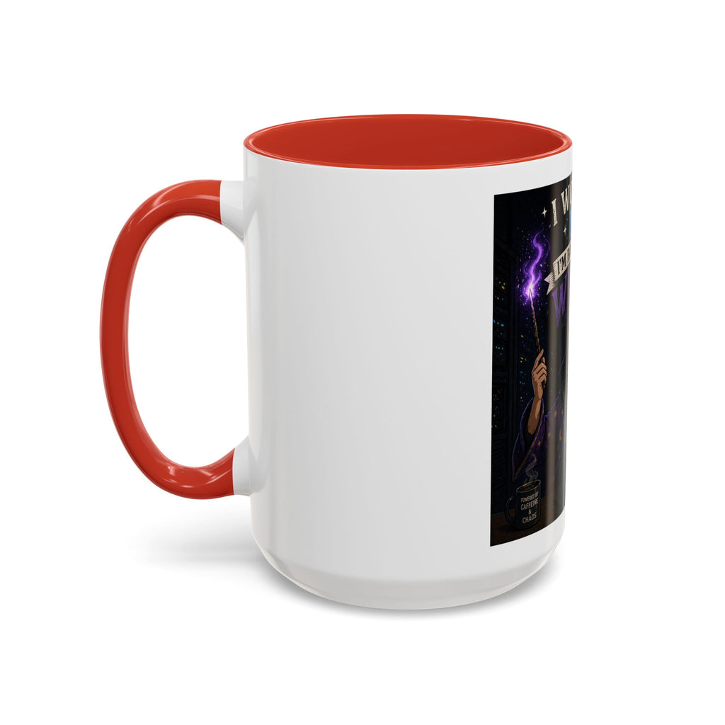 "I Work in IT... I'm Basically a Wizard" Funny IT Tech Support Humor Coffee Mug