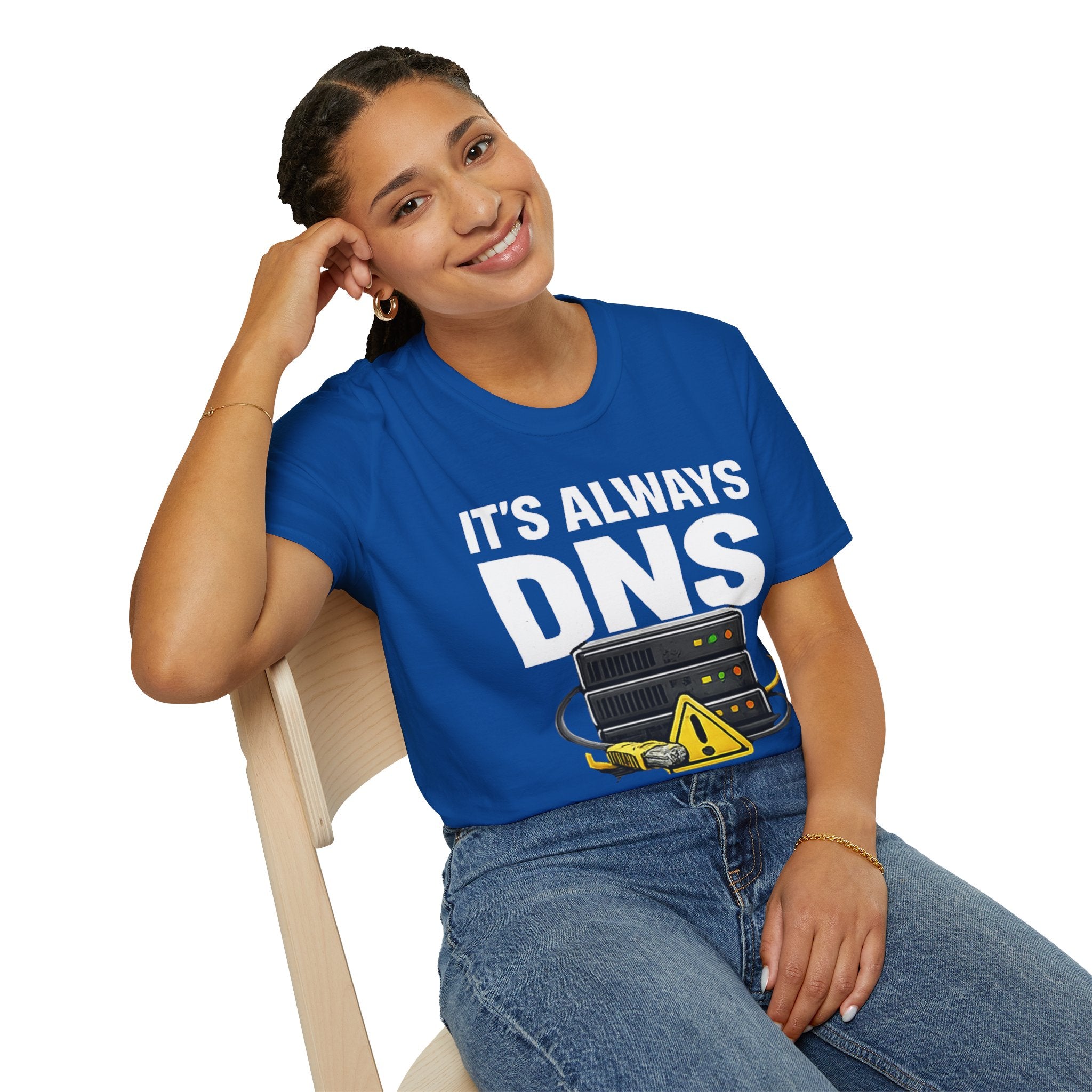 "It's Always DNS" Funny IT Tech Humor T-Shirt