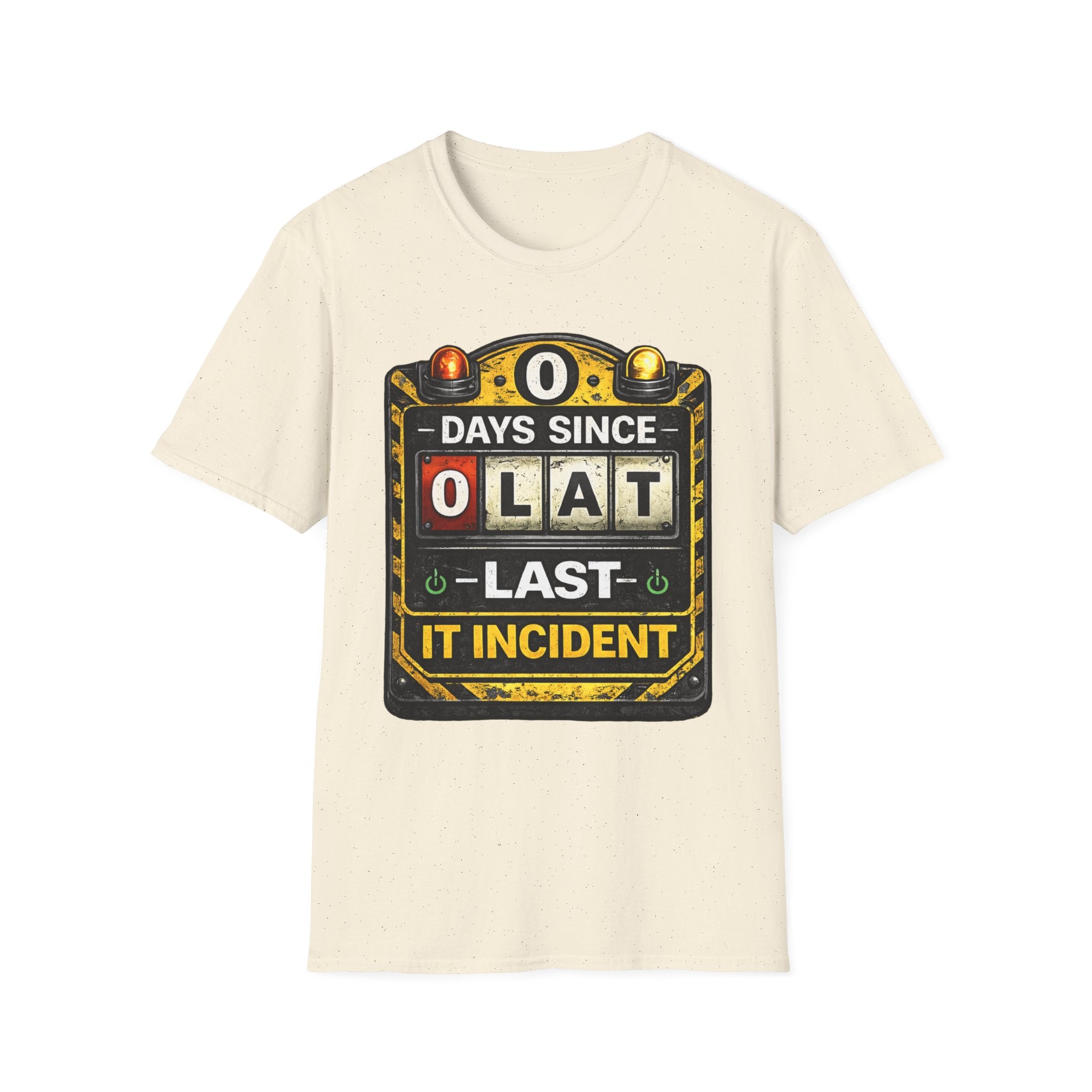 "0 Days Since Last IT Incident" Funny IT Tech Humor T-Shirt