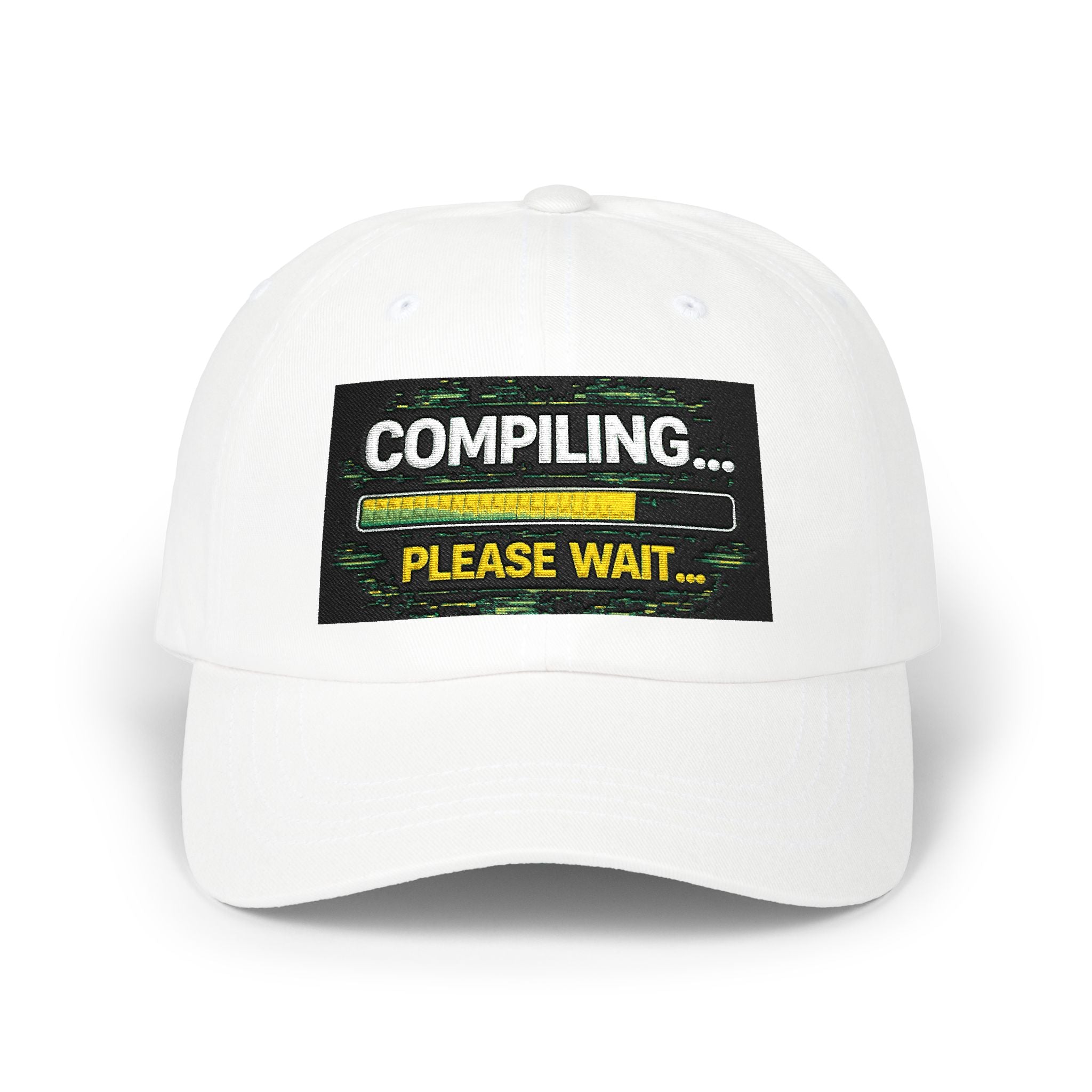 "Compiling...Please Wait" Tech Humor Funny IT Baseball Hat/Cap