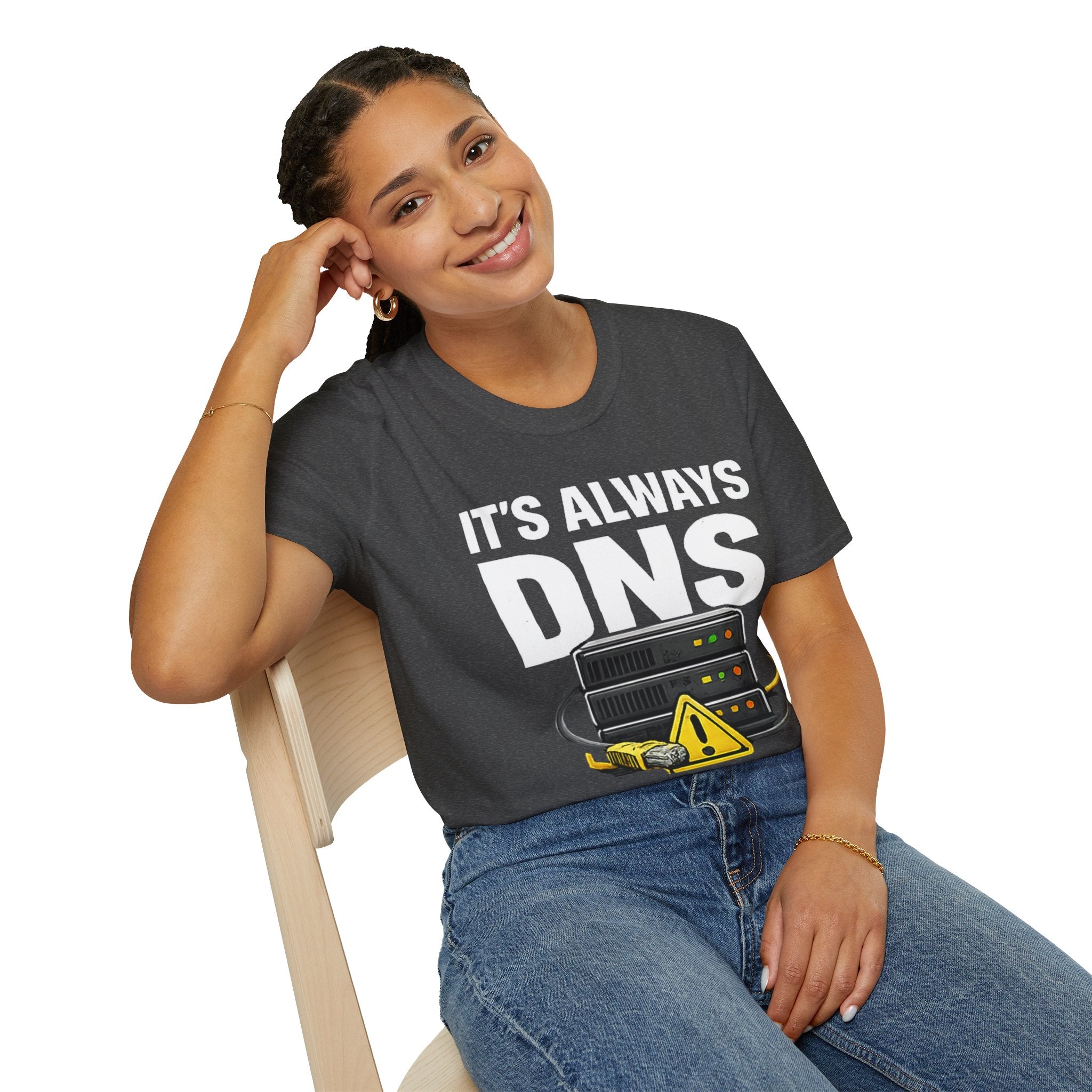 "It's Always DNS" Funny IT Tech Humor T-Shirt