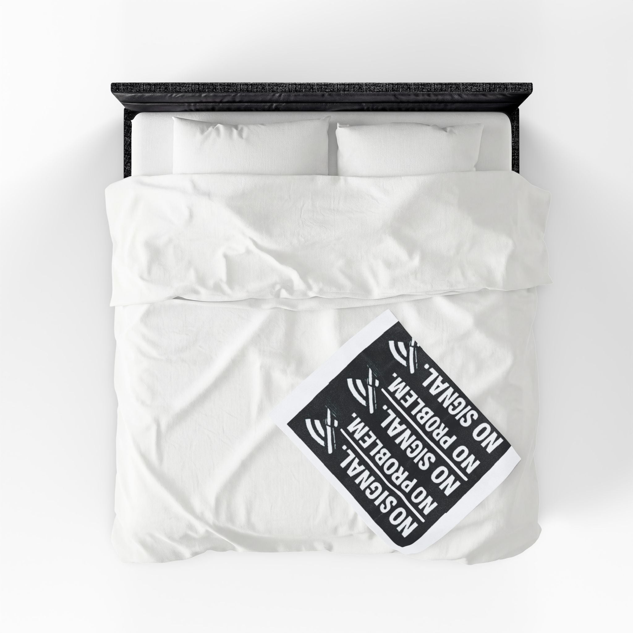 "No Signal No Problem" IT Humor Funny IT Velveteen Plush Blanket