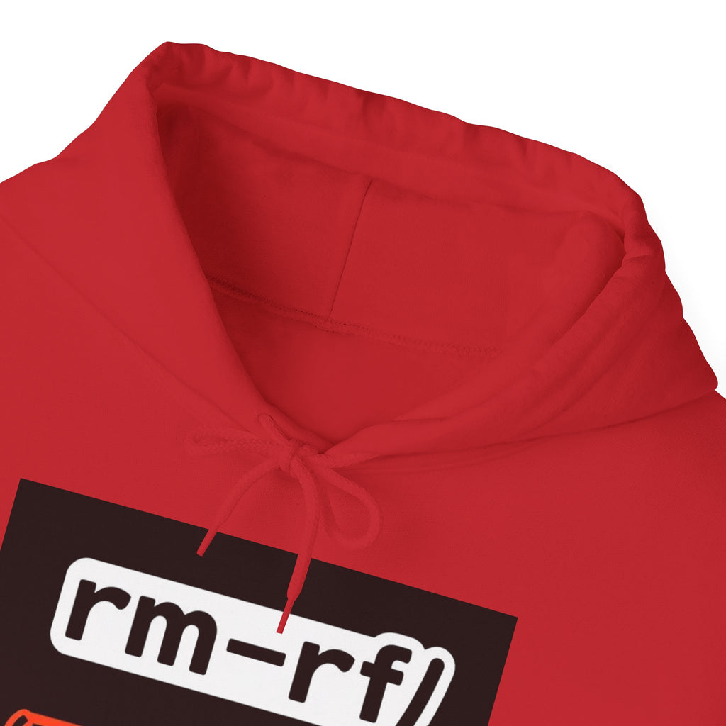 "rm–rf/ (Don't Try This)" — Funny Linux/Devops Command Hoodie