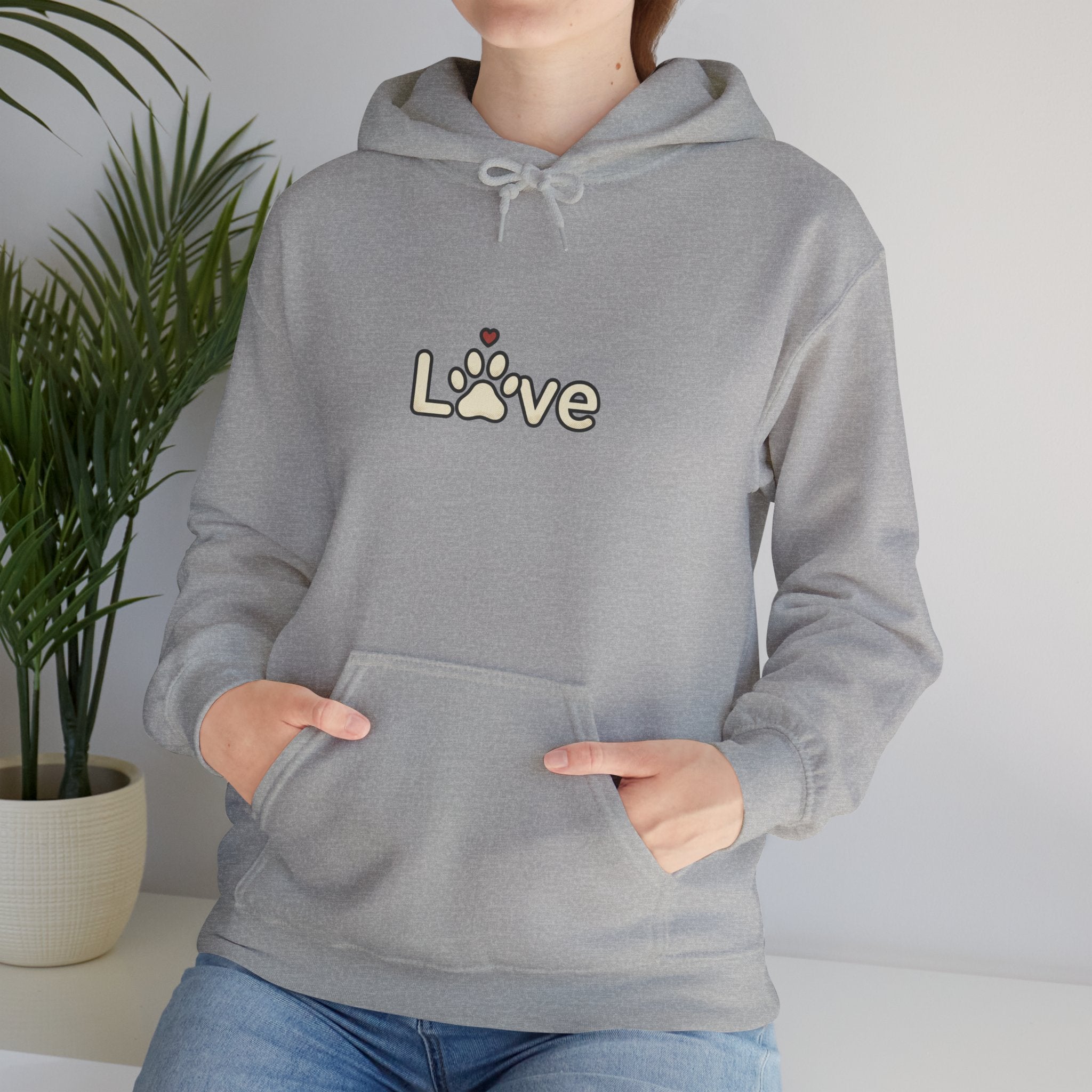 Dog Mom Love Hoodie | dog mom, fur baby, rescue pride