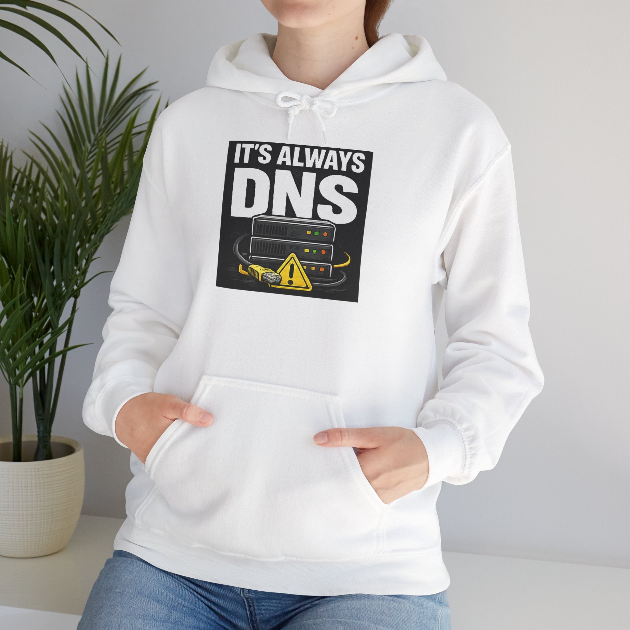 "It's Always DNS" IT Humor Unisex Heavy Blend™ Hoodie