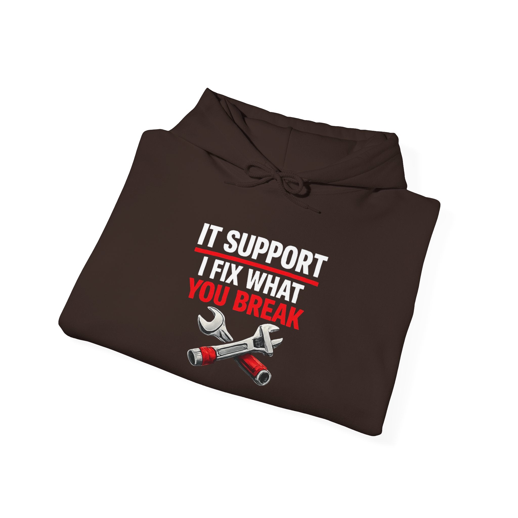 "IT Support: I Fix What You Break" IT Humor Unisex Heavy Blend™ Hoodie
