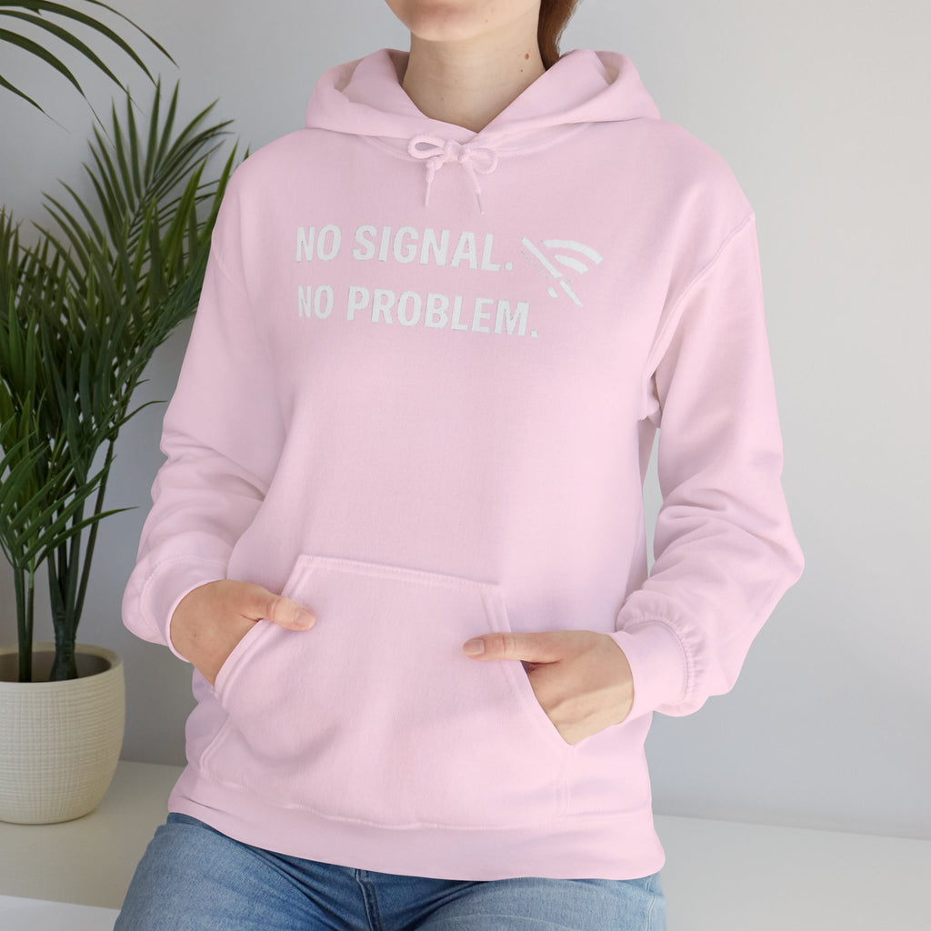 "No Signal, No Problem" IT Humor Unisex Heavy Blend™ Hoodie