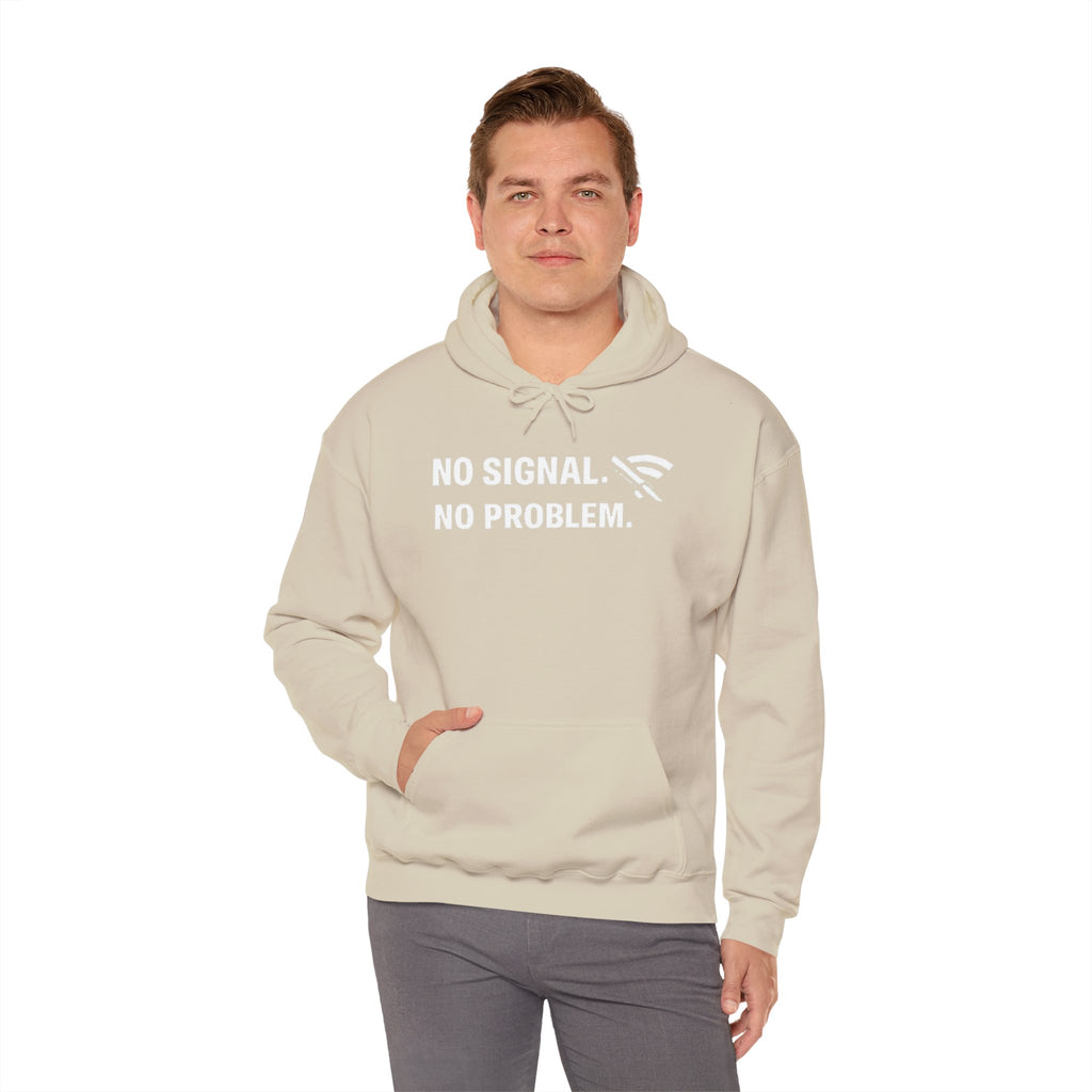 "No Signal, No Problem" IT Humor Unisex Heavy Blend™ Hoodie