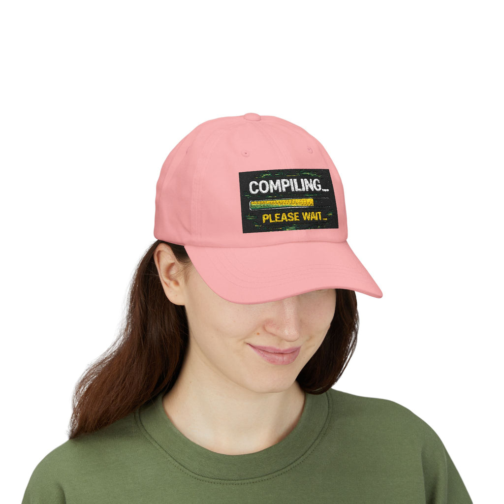 "Compiling...Please Wait" Tech Humor Funny IT Baseball Hat/Cap