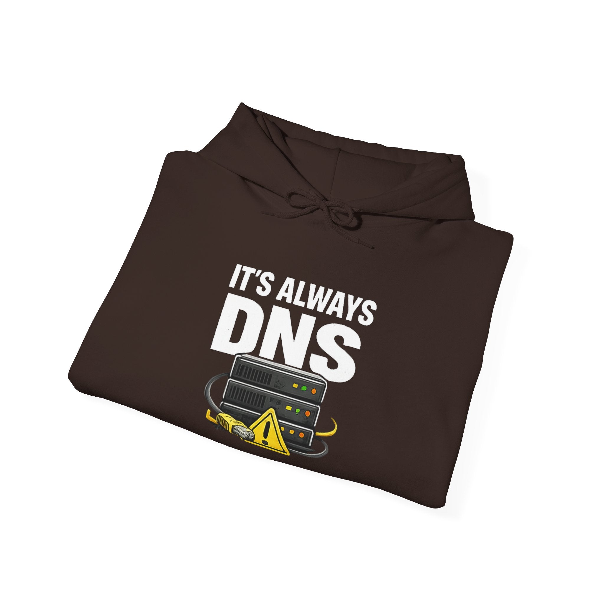 "It's Always DNS" Tech Humor Unisex Heavy Blend™ Hoodie