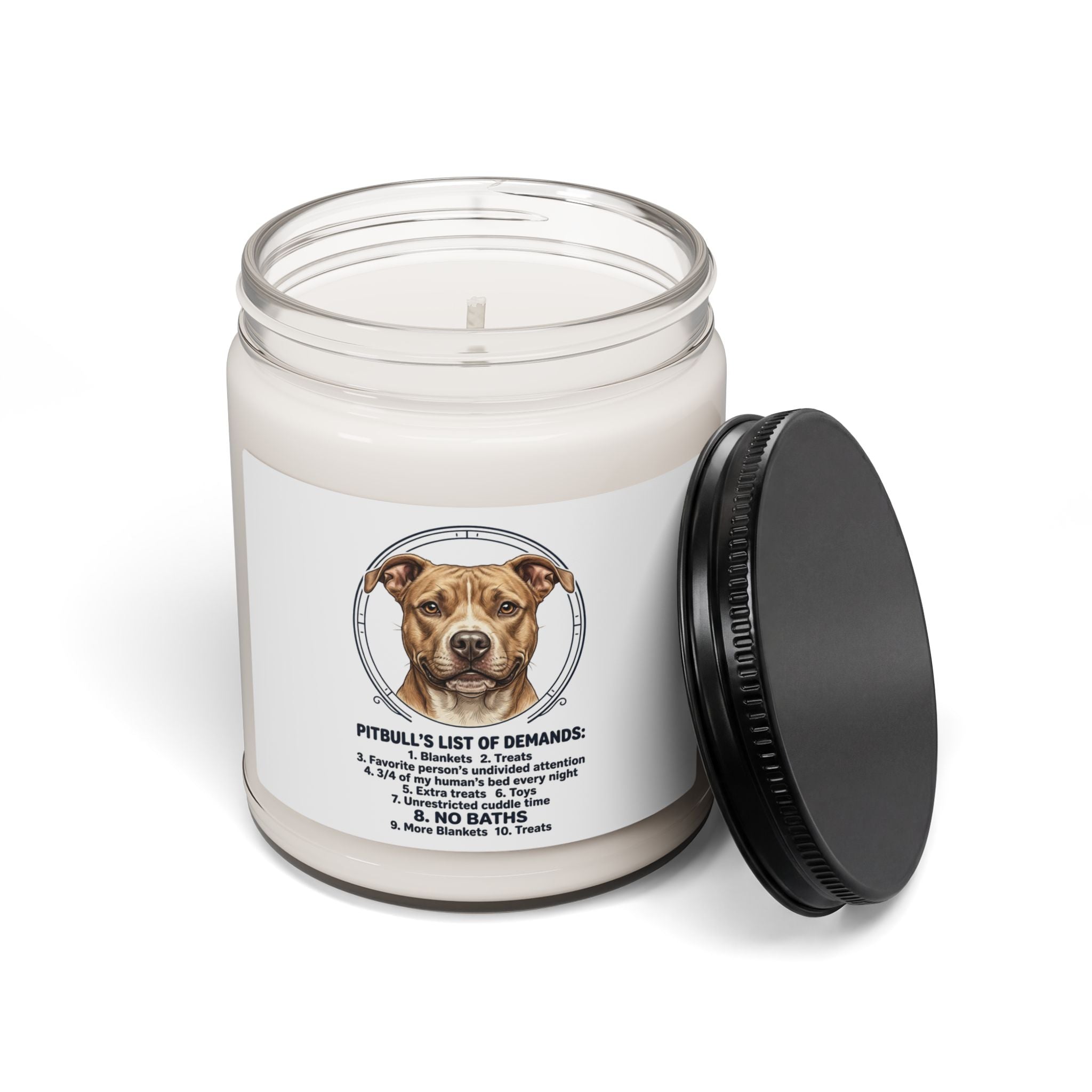 Pitbull Mom Soy Candle | Dog Mom, Rescue Pride, Fur Baby Memorial