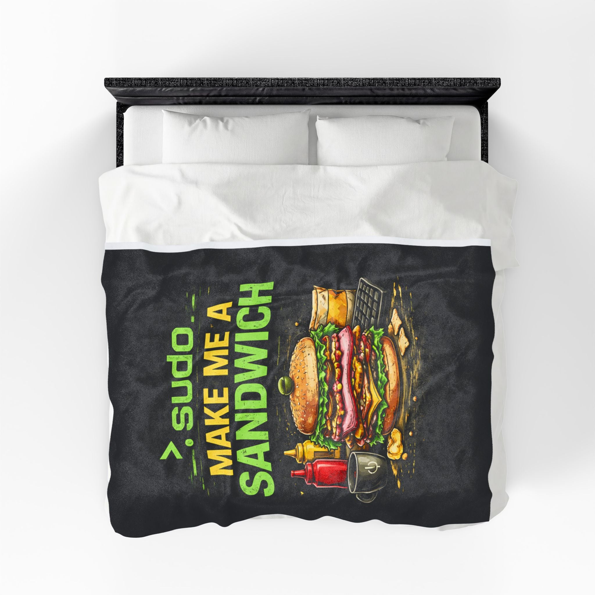 ">. Sudo Make Me a Sandwich" IT Humor Funny IT Velveteen Plush Blanket