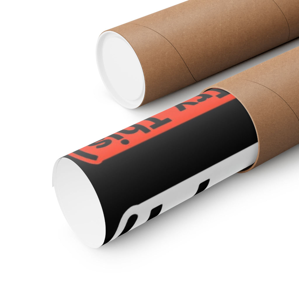 "rm -rf/ (Don't Try This)" Funny IT Tech Humor Matte Vertical Posters