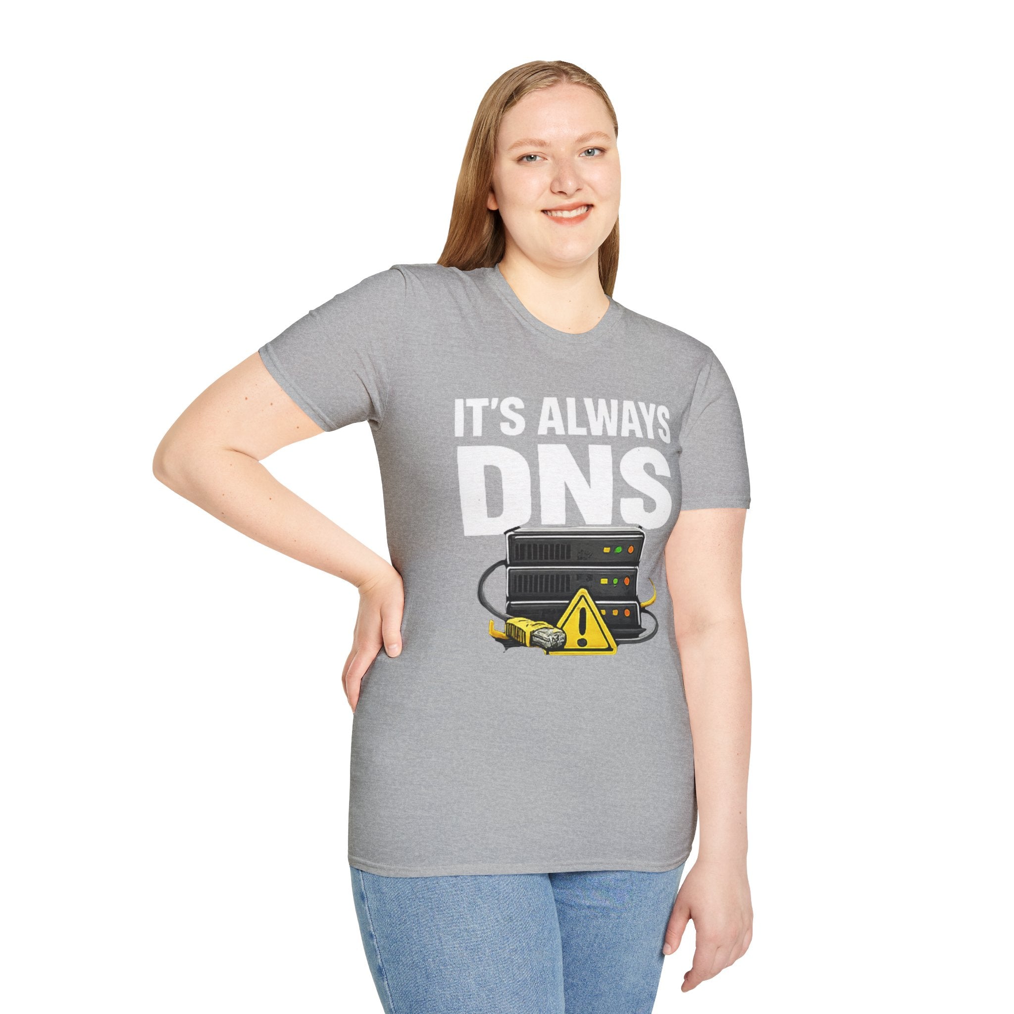 "It's Always DNS" Funny IT Tech Humor T-Shirt