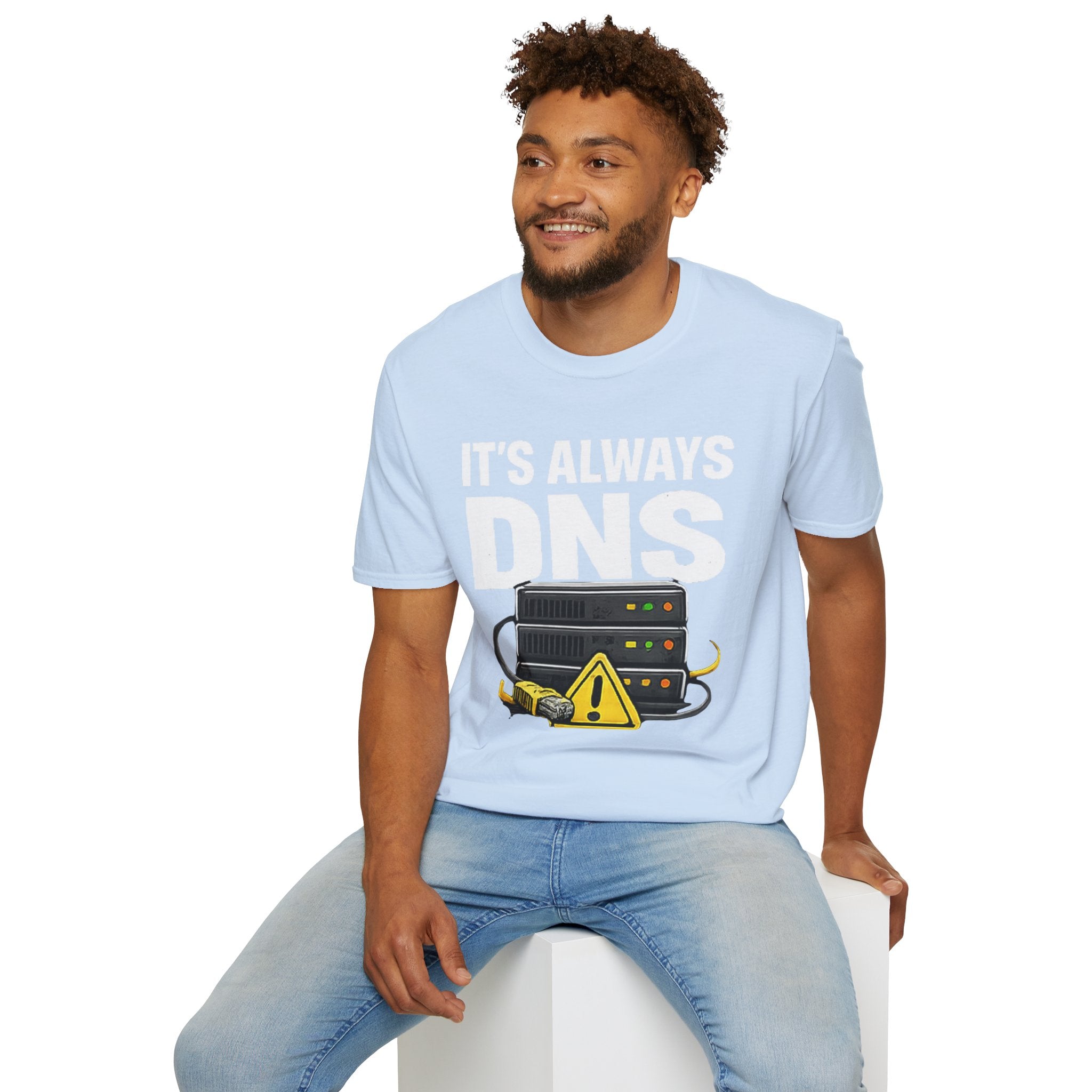 "It's Always DNS" Funny IT Tech Humor T-Shirt