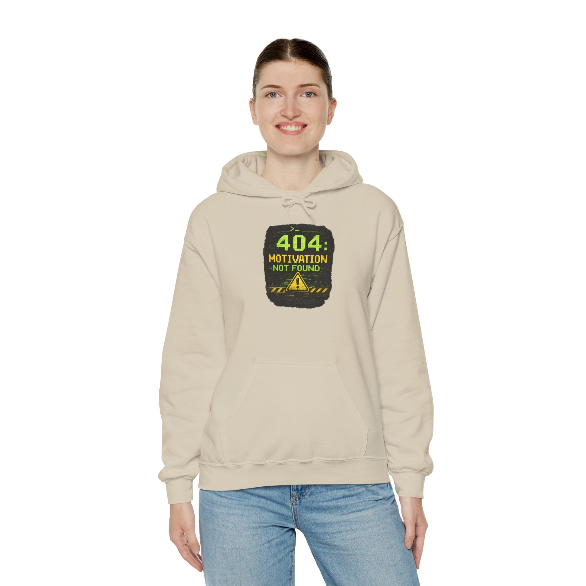 "Error 404 Motivation Not Found" IT Humor Unisex Heavy Blend™ Hoodie