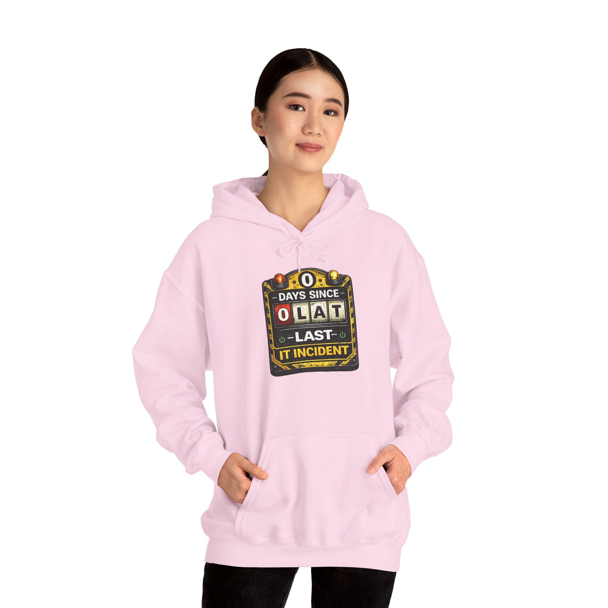 "0 Days Since Last IT Incident" Tech Humor Unisex Heavy Blend™ Hoodie