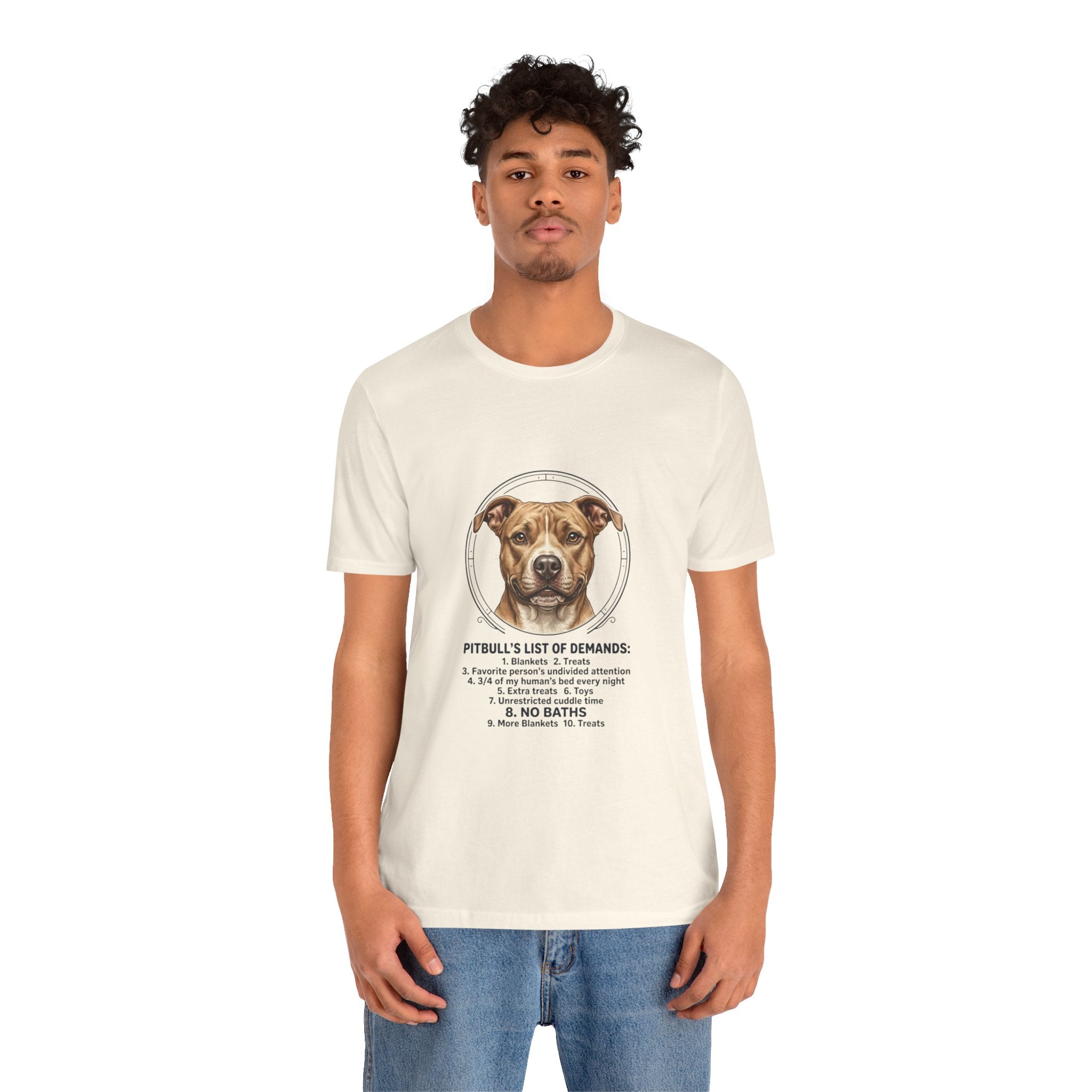 Pitbull Mom List of Demands T-Shirt | Dog Mom, Rescue Pride Tee