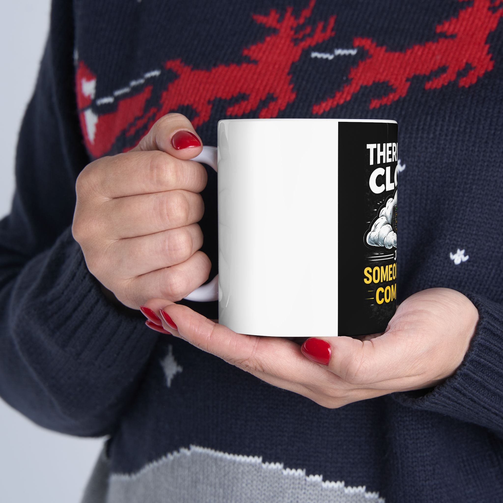 "There Is No Cloud, Just Someone Else's Computer" Tech Humor Ceramic Mug Funny IT Coffee Cup (11oz, 15oz)