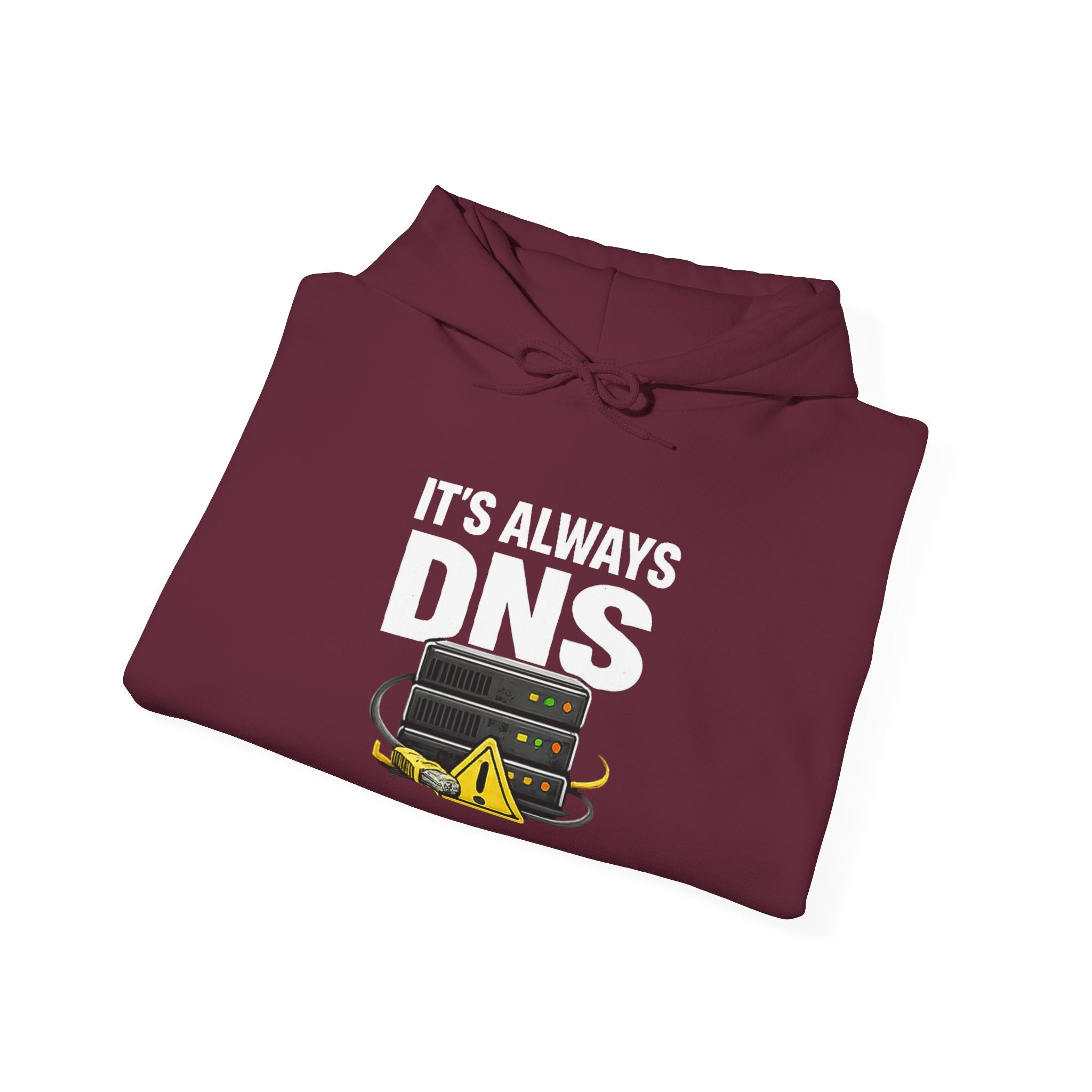 "It's Always DNS" Tech Humor Unisex Heavy Blend™ Hoodie