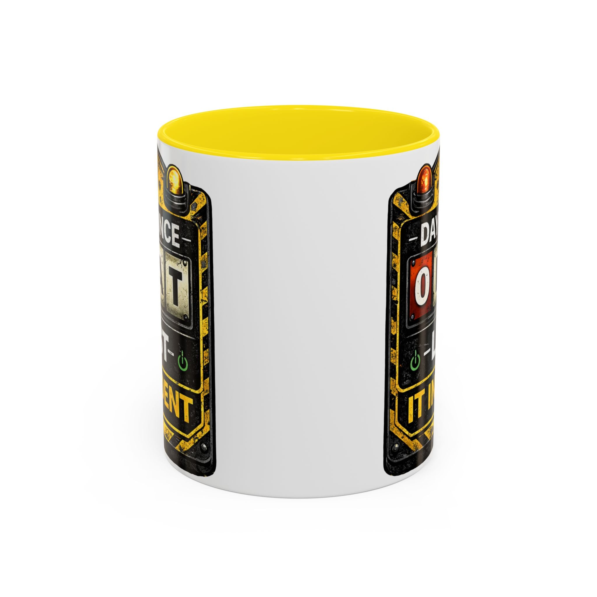 "0 Days Since Last IT Incident" IT Humor Accent Coffee Mug (11, 15oz)