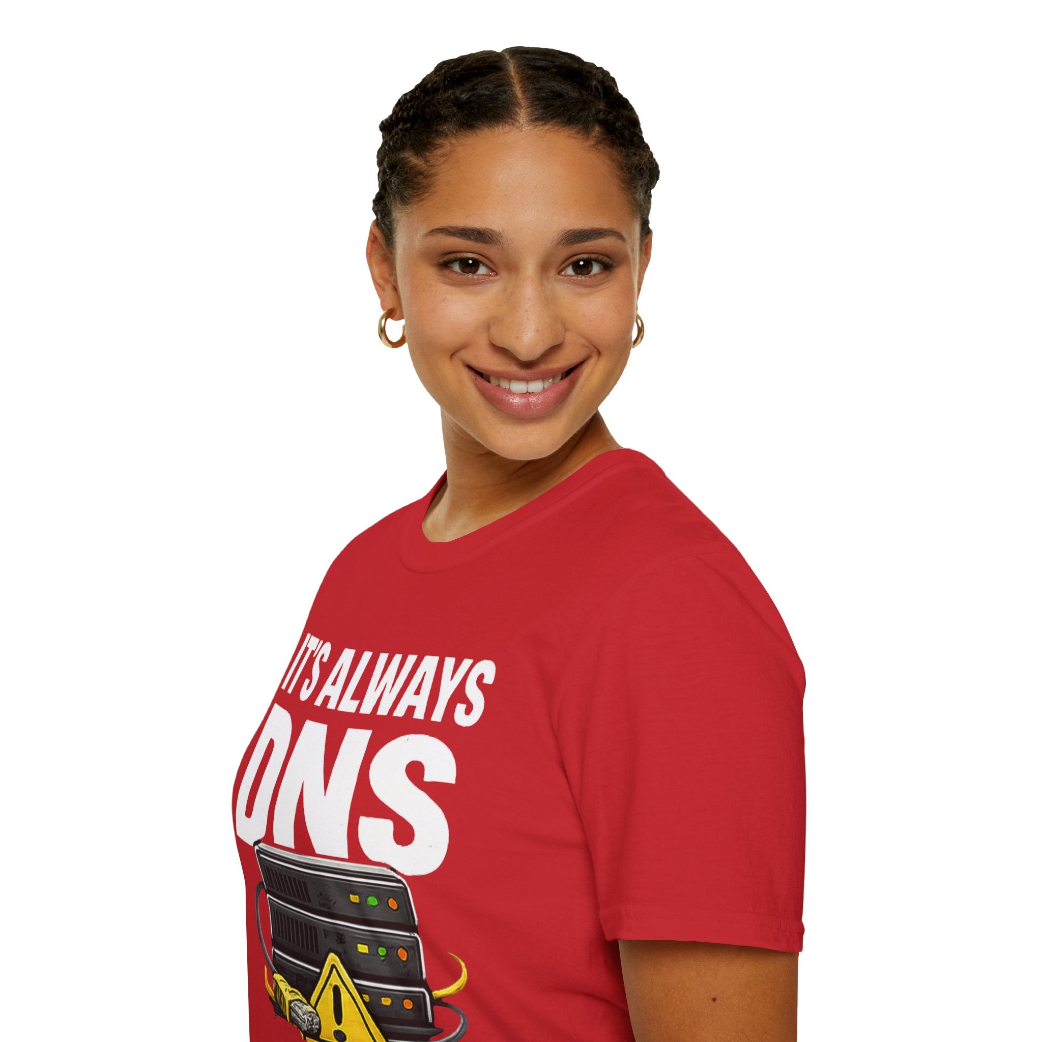 "It's Always DNS" Funny IT Tech Humor T-Shirt
