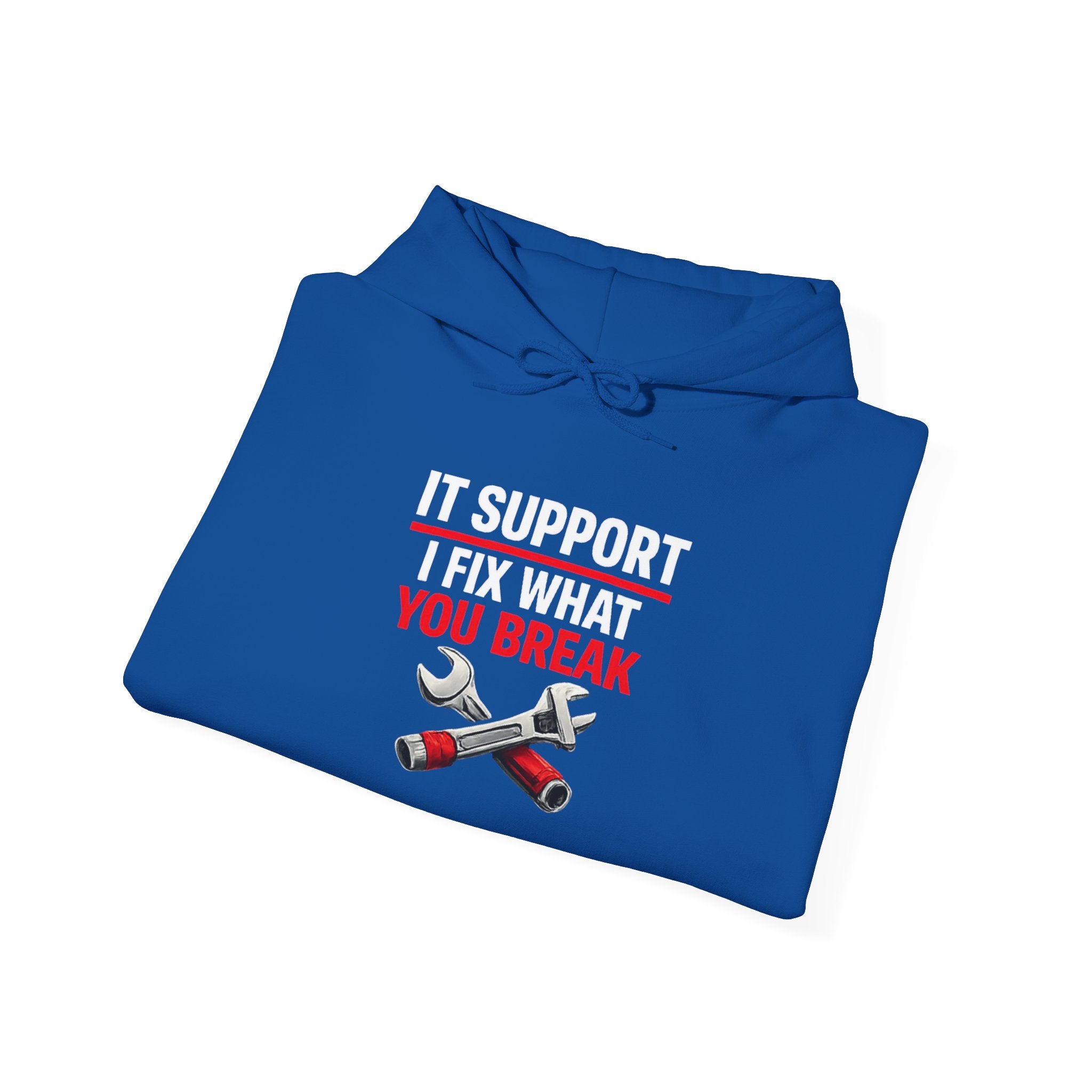"IT Support: I Fix What You Break" IT Humor Unisex Heavy Blend™ Hoodie