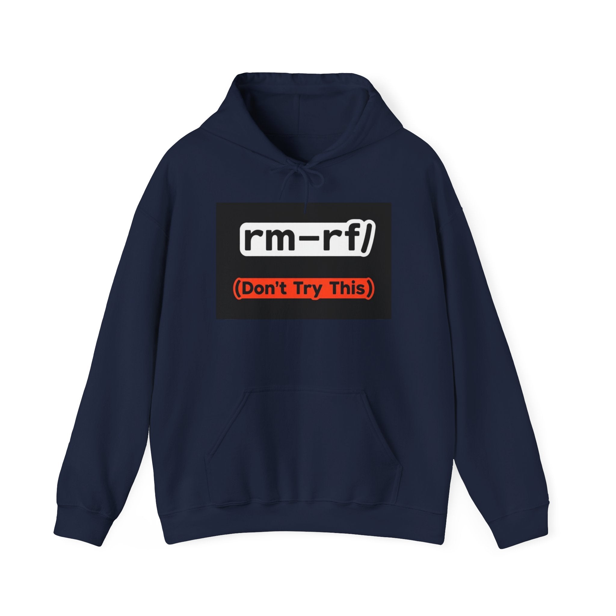 "rm–rf/ (Don't Try This)" — Funny Linux/Devops Command Hoodie