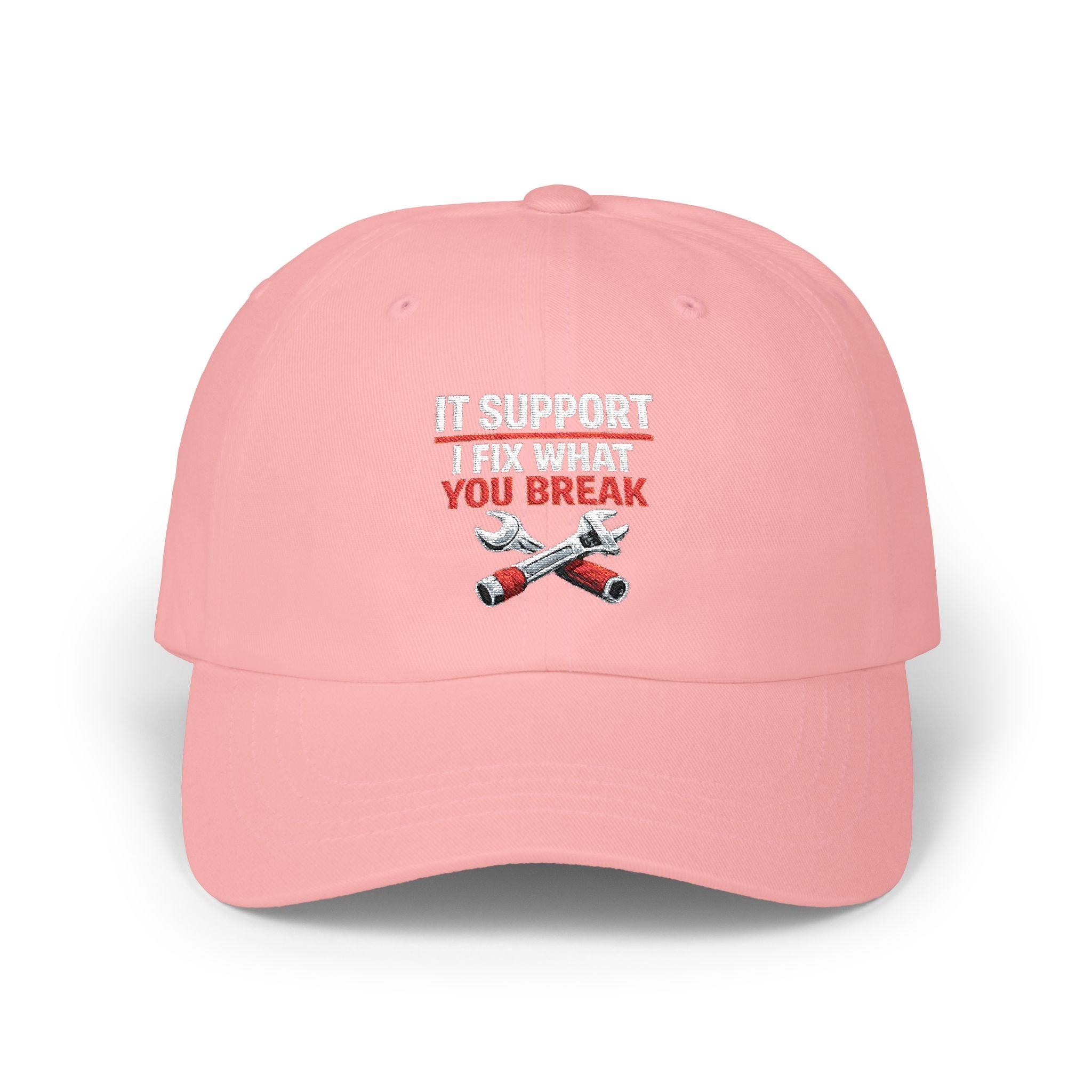 "IT Support: I Fix What You Break" Tech Humor Funny IT Baseball Hat/Cap