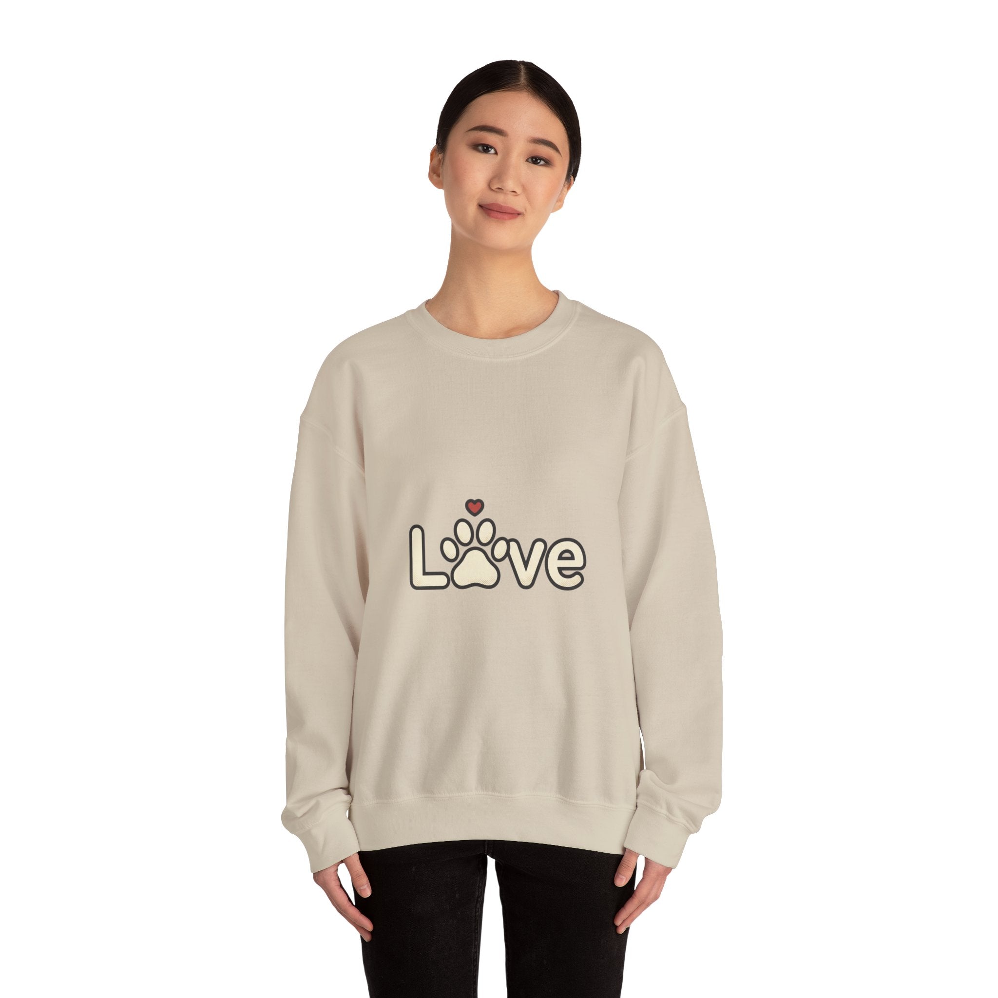Love Paw Crewneck Sweatshirt | Dog Mom Dog Dad, Fur Baby Rescue Pride