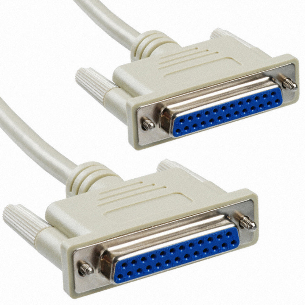 Belkin F3D153-10 DB25 Null Modem Cable F/F 10ft RS232 Serial Cable