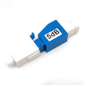 LC/UPC 5dB Fiber Optic Attenuator | Single Mode Build-Out Adapter Blue