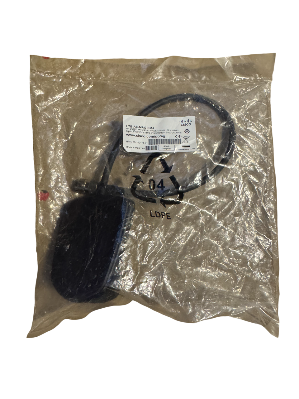 Cisco LTE-AE-MAG-SMA 07-100471-01 LTE Antenna Magnetic Mount SMA New