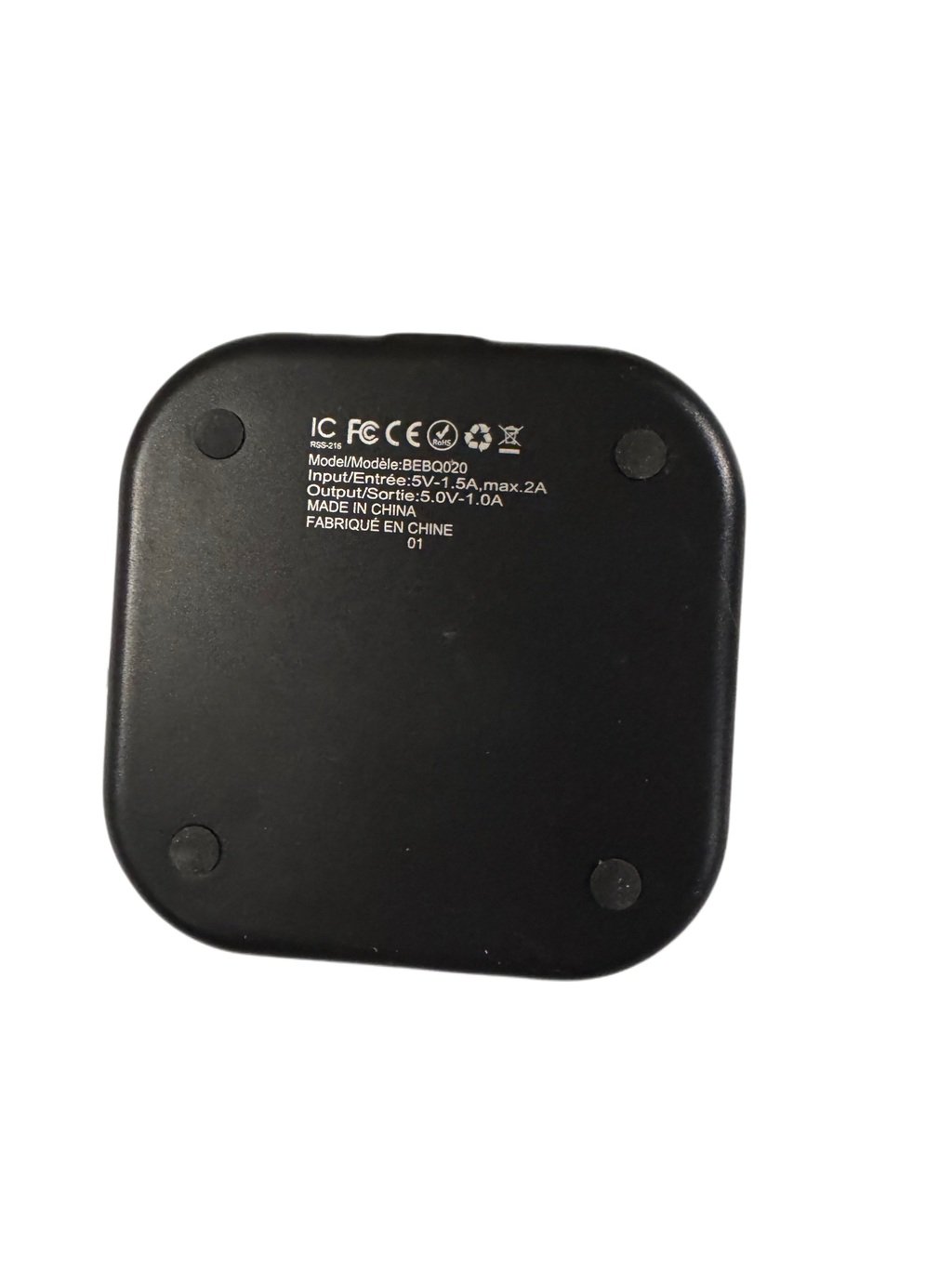 Share CT TEK Wireless Phone Charger BEBQ020 Qi Fast Charging Pad Black NEW