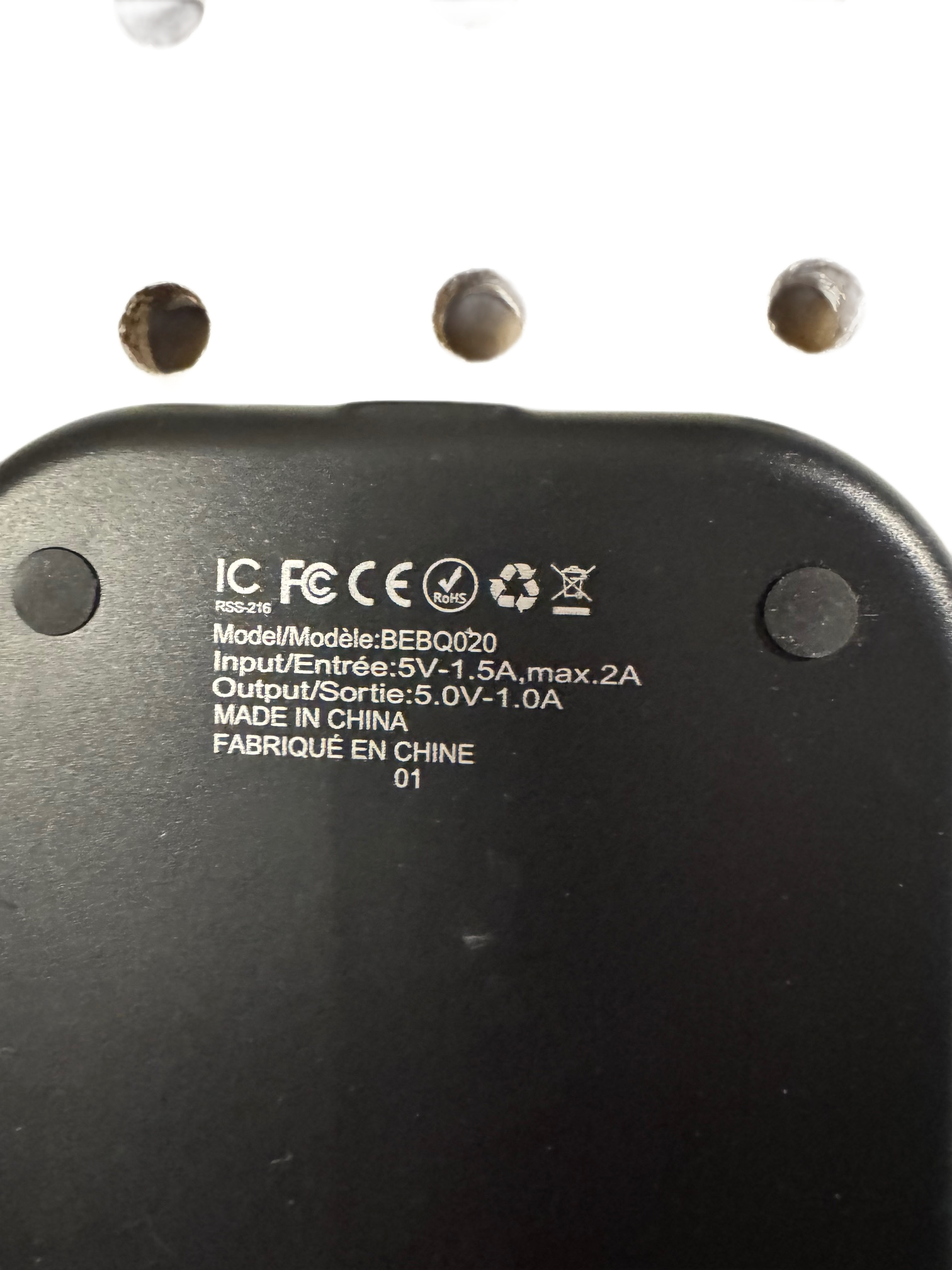 Share CT TEK Wireless Phone Charger BEBQ020 Qi Fast Charging Pad Black NEW
