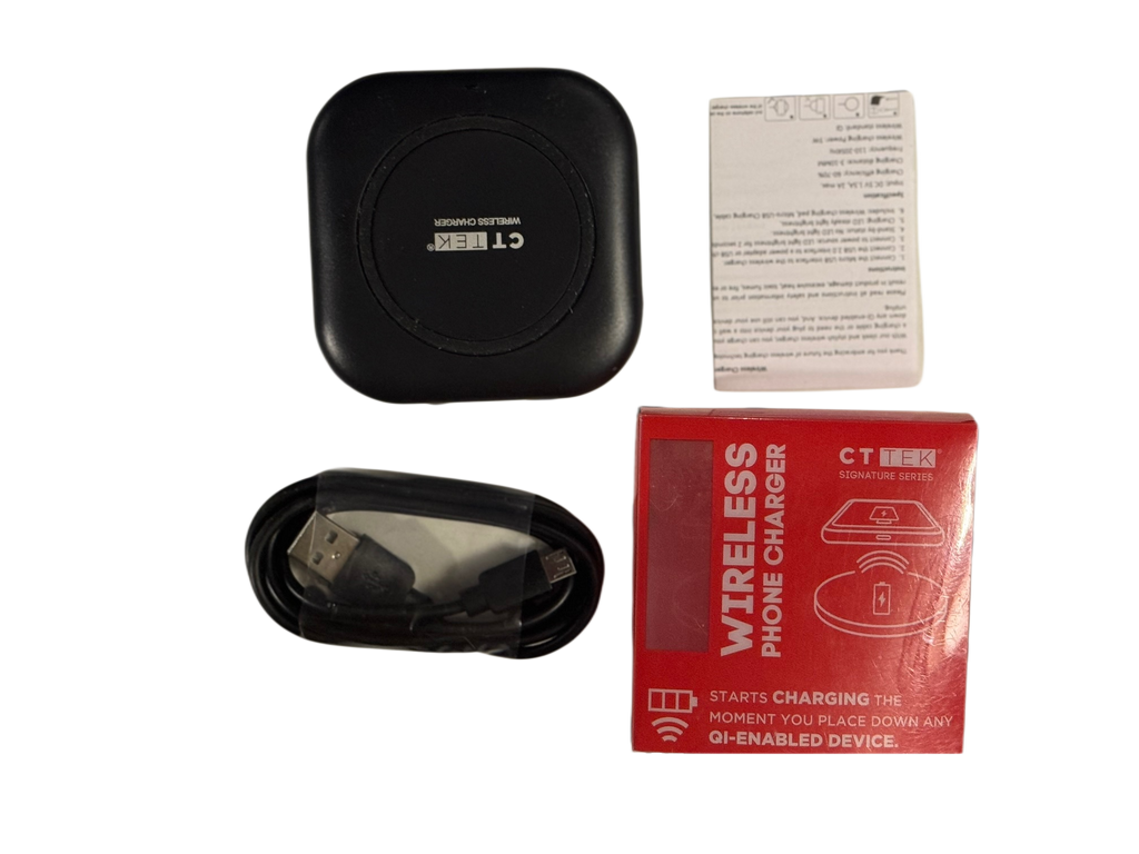 Share CT TEK Wireless Phone Charger BEBQ020 Qi Fast Charging Pad Black NEW