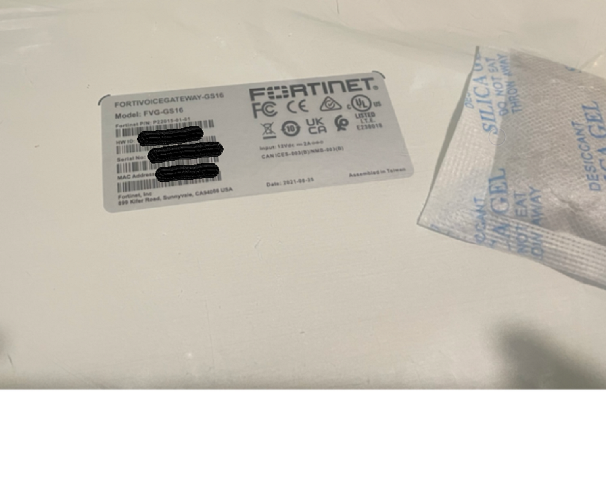 Fortinet FortiVoice FVG-GS16 Gateway – 16 Port FXS VoIP Gateway NIB