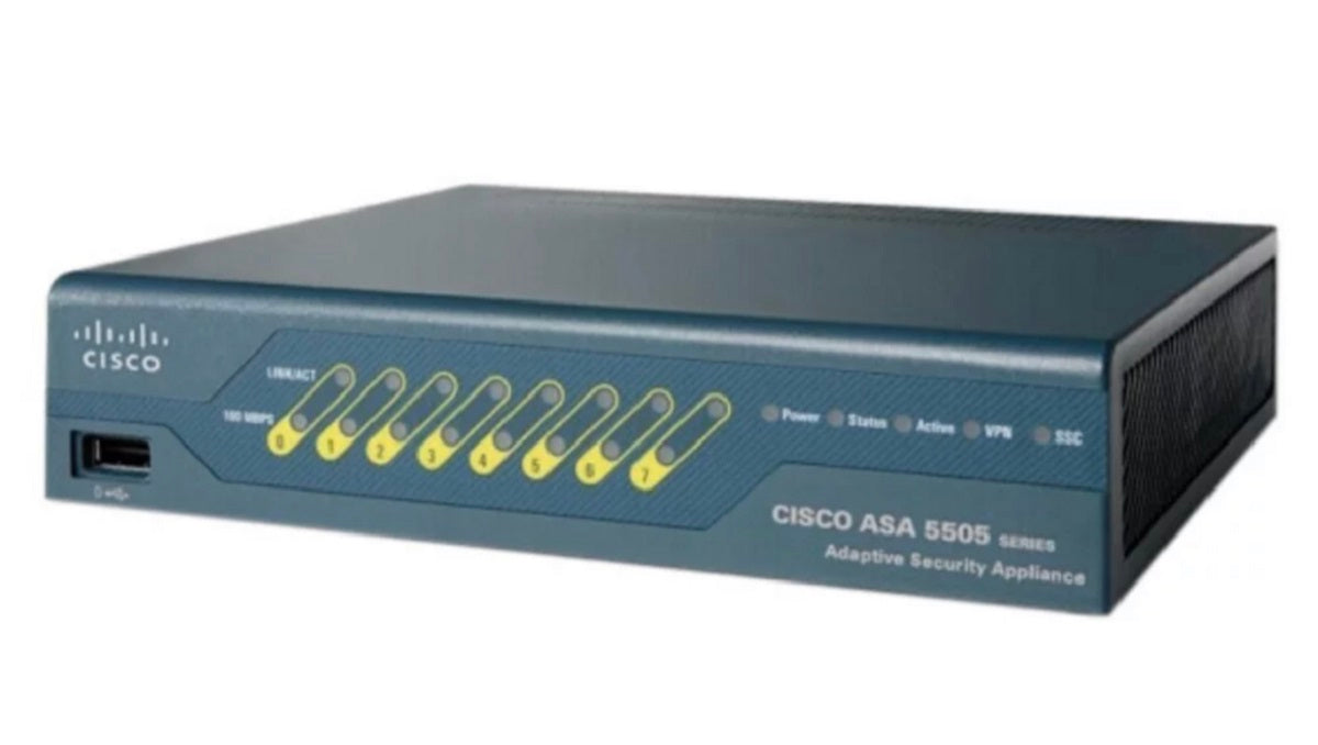 OEM Cisco ASA5505-K9 Security Appliance with Integrated 8-Port Ethernet Switch